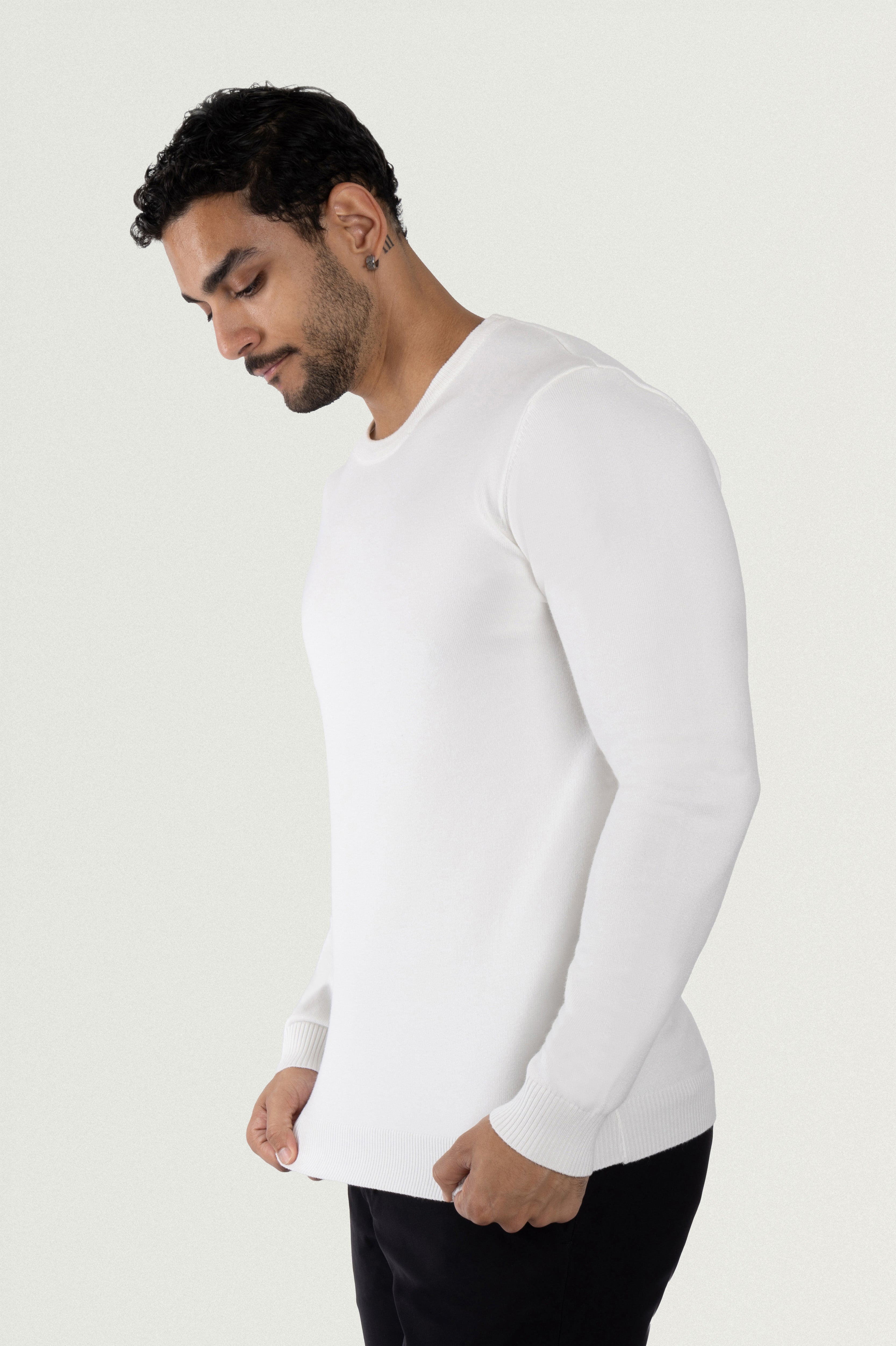 Big and tall white sweater hotsell