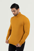  cream colored sweater men  cream sweater men  cream turtleneck men  football turtleneck
