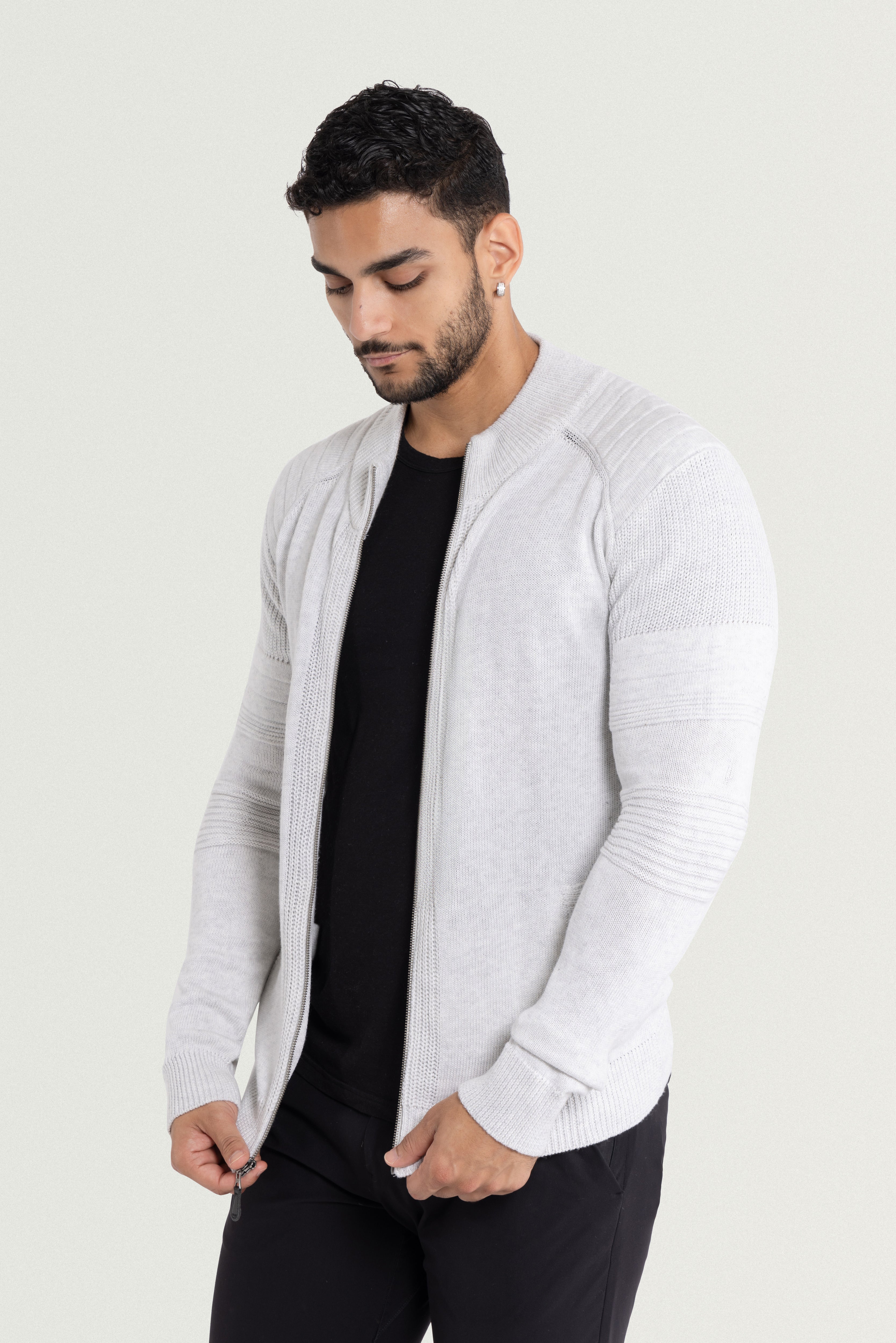 X RAY Men's Slim Fit Full-Zip Sweater Jacket Big & Tall