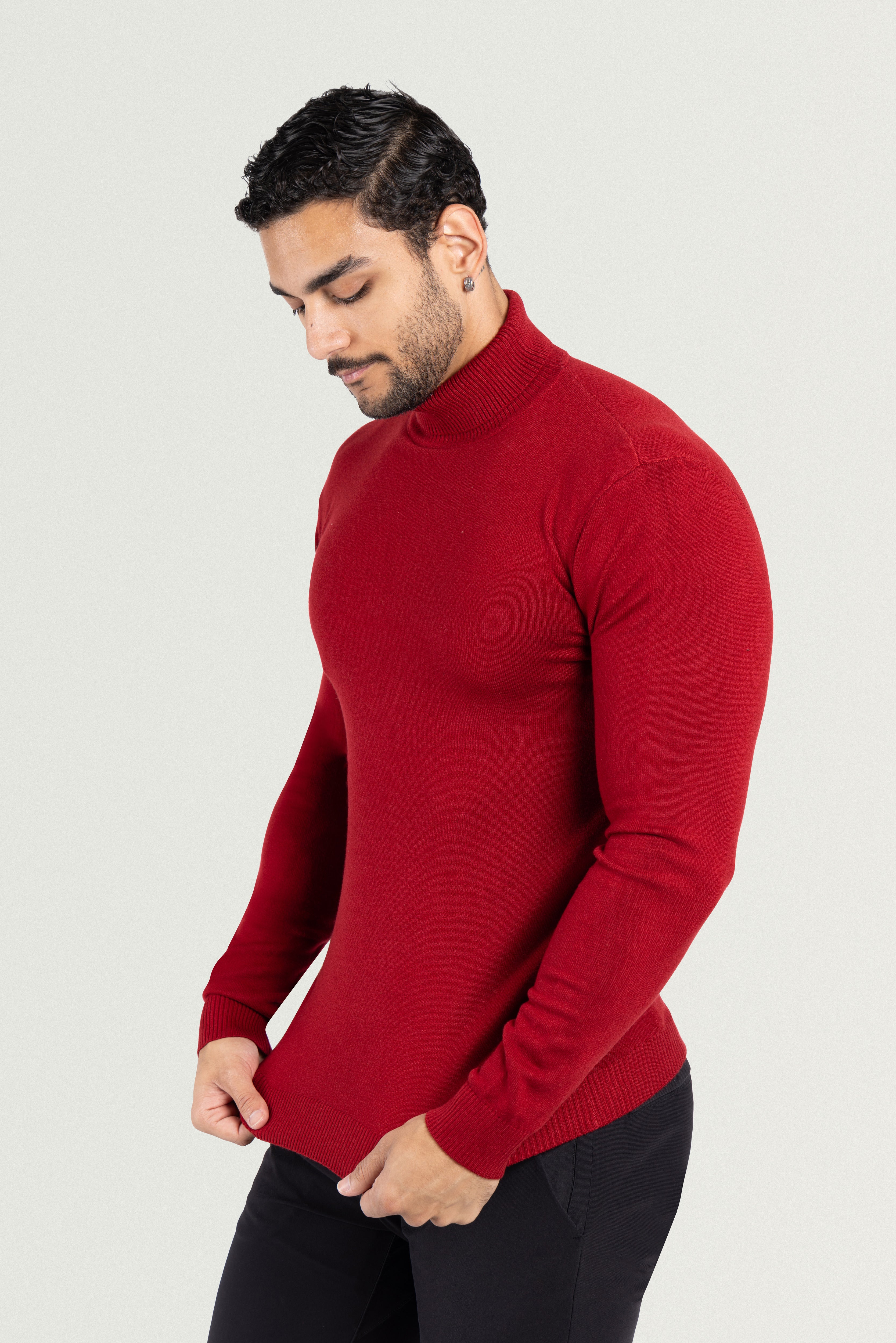  half turtle neck for men  half turtleneck for men  high collar t shirts for men
