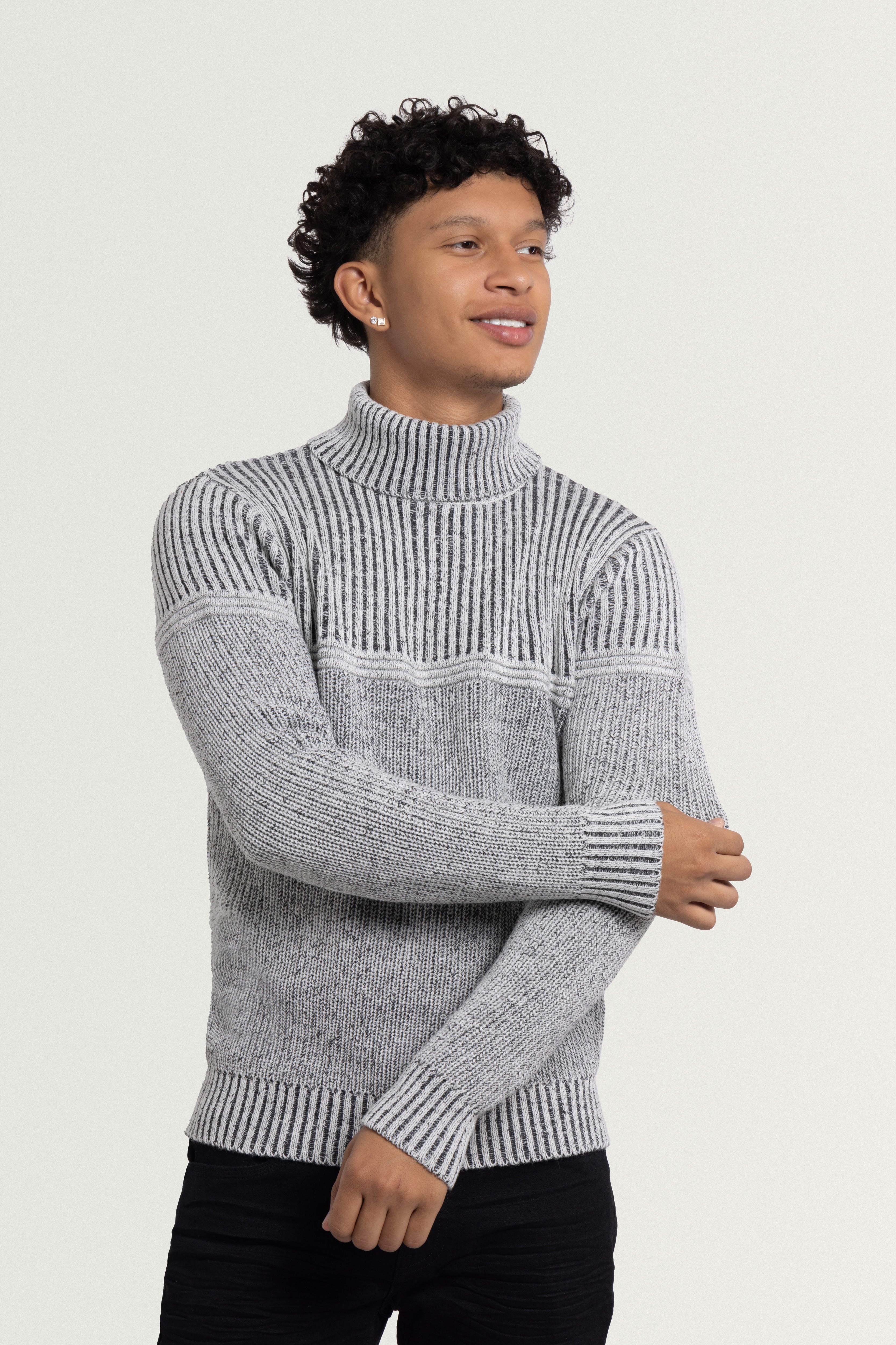 売れ筋商品|||エックスレイ ニット&セーター アウター レディース Men's Turtleneck Pull Over Sweater Heather Blue X RAY Men's Turtleneck Mock Neck Pullover Sweater Big & Tall