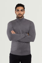  black mens turtleneck long sleeve  black outfit for men  black sweaters for men
