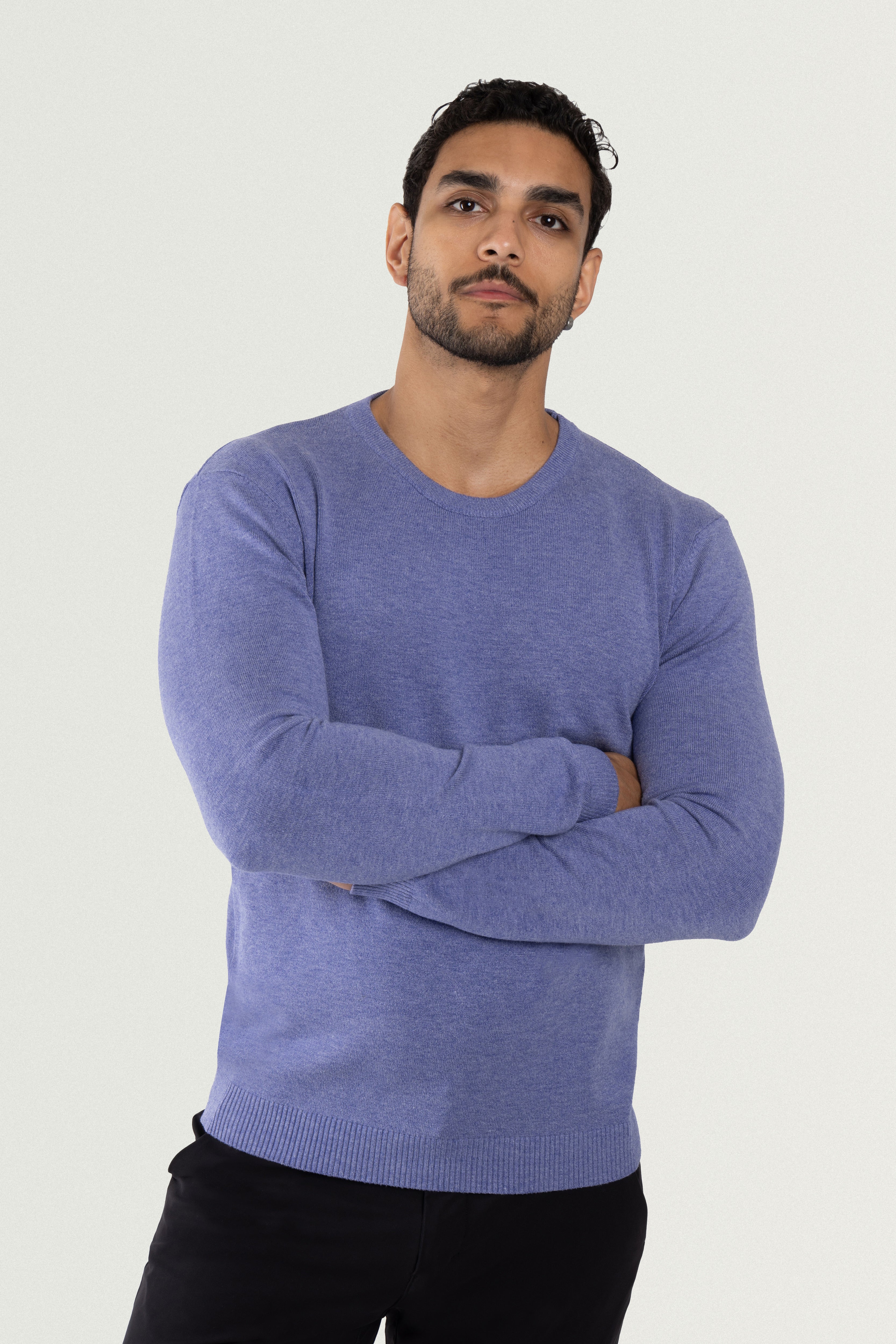 X RAY Men's Classic Basic Crewneck Sweater Big & Tall