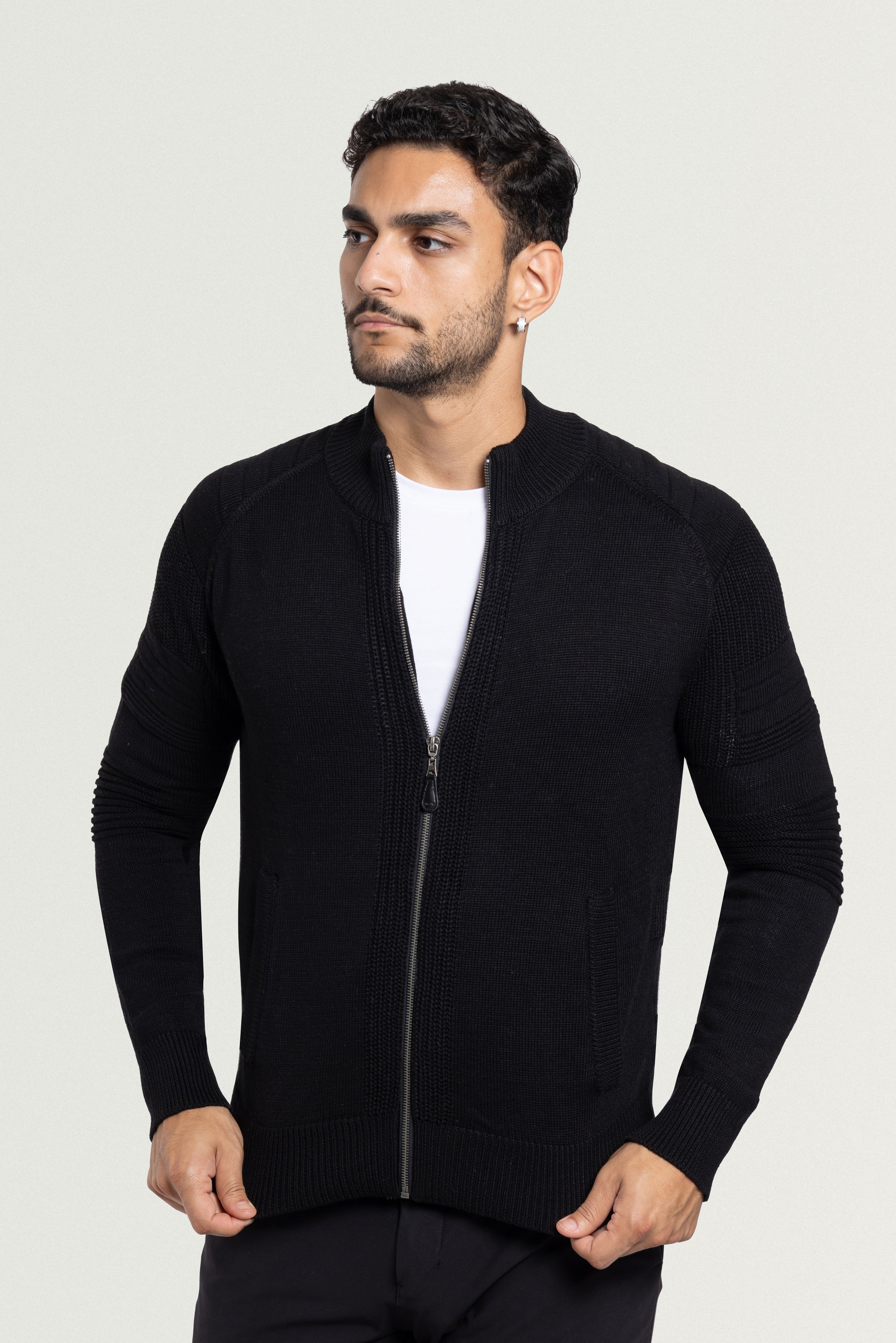 X RAY Men's Slim Fit Full-Zip Sweater Jacket Big & Tall