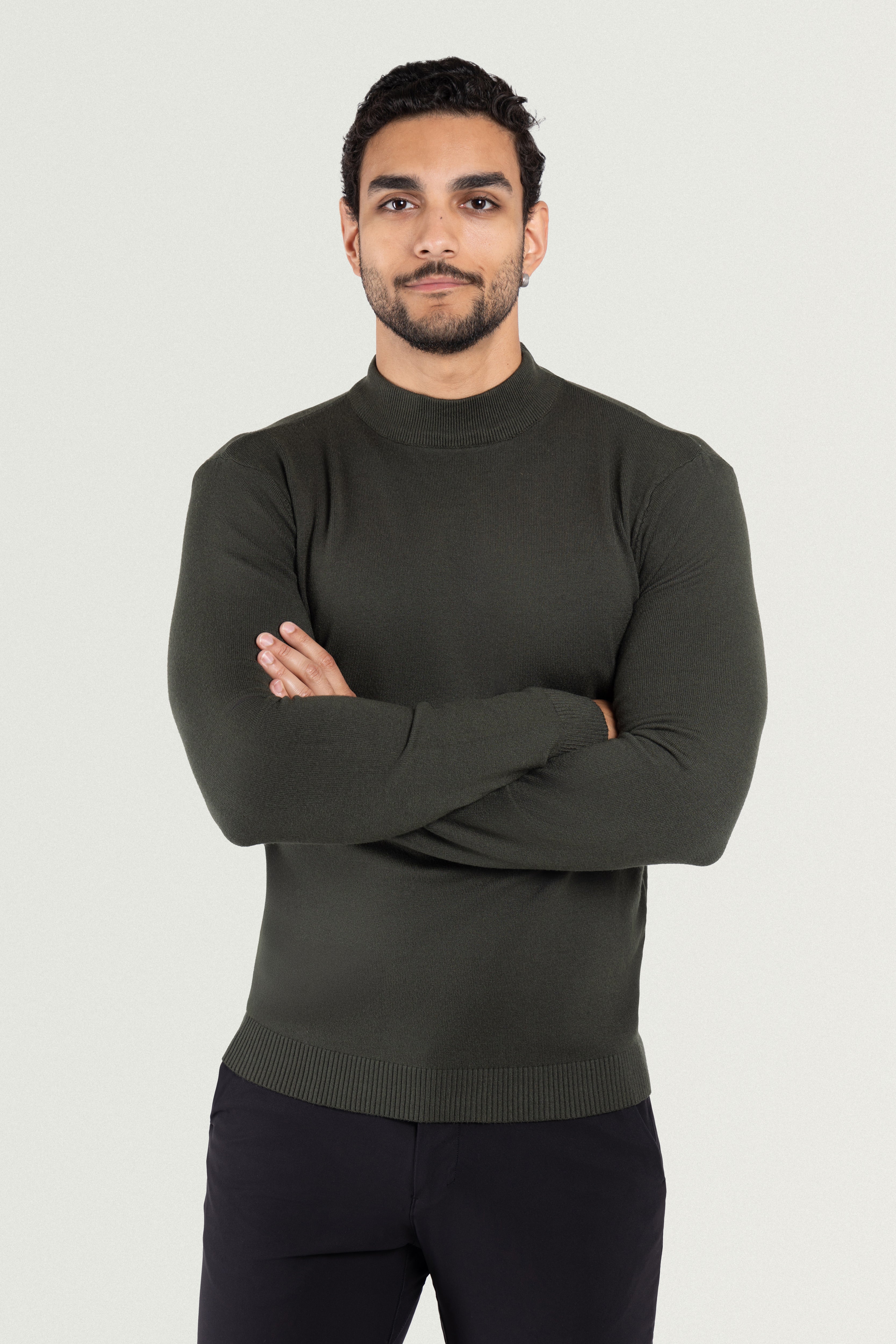 X RAY Men's Basic Casual Mockneck Sweater – X-RAY JEANS