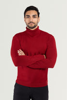  men casual dress sweater camisas de cuello para hombre  men mock turtleneck long sleeve
