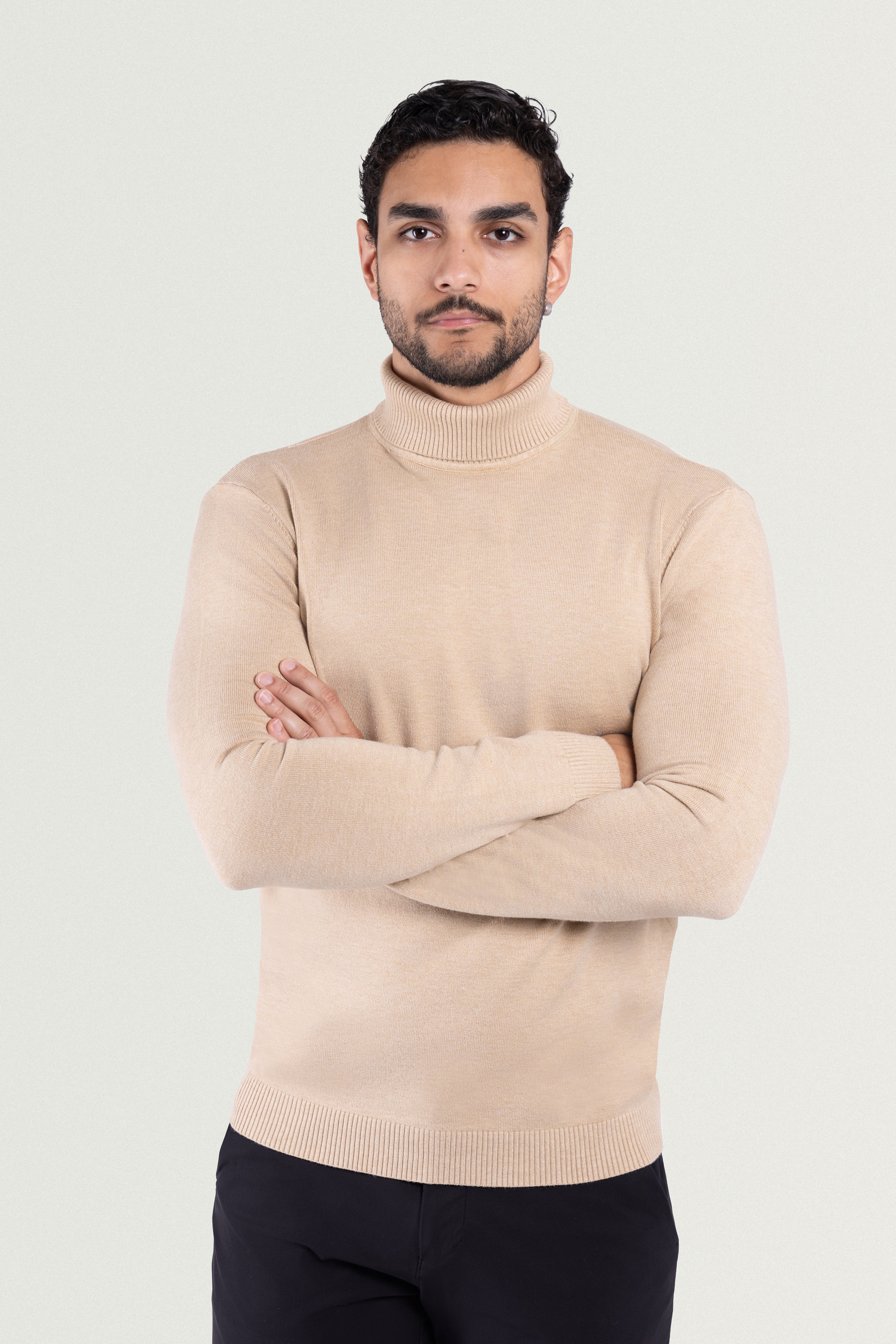  cream colored sweater men  cream sweater men  cream turtleneck men  football turtleneck
