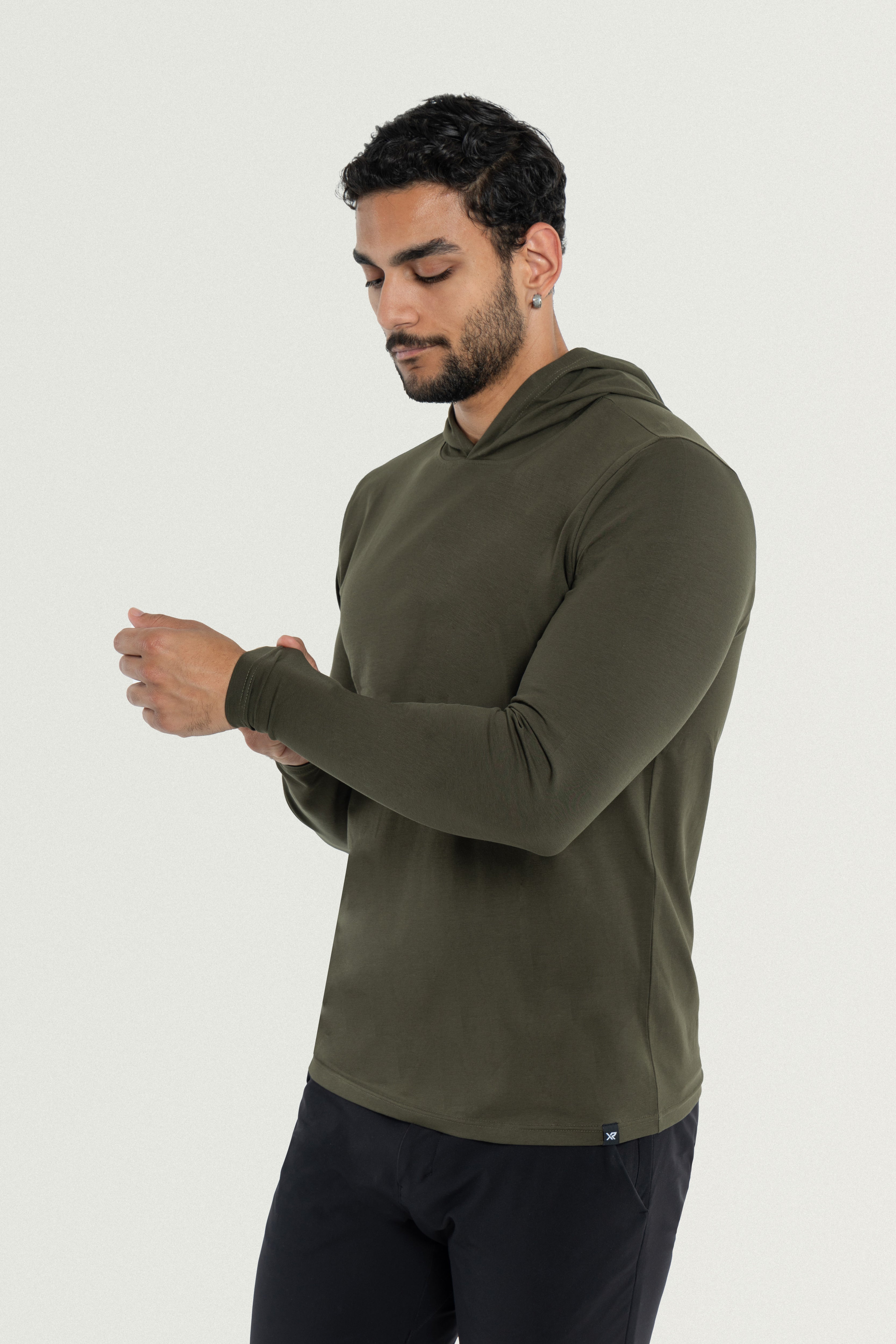 X RAY Men's Long Sleeve Hooded Shirt – X-RAY JEANS