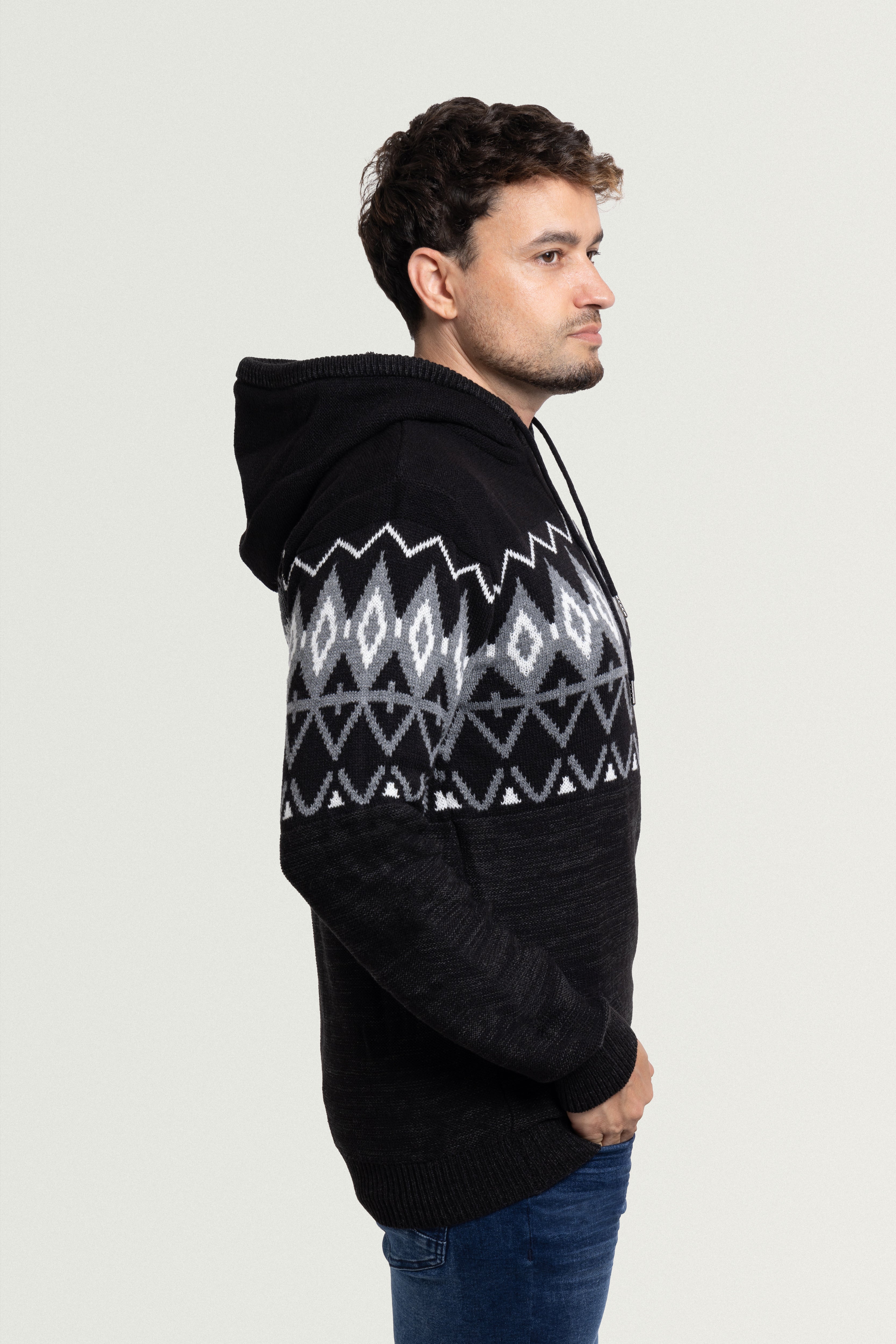 ROYページ XRay Jeans Color Block Pattern Hooded Sweater – X-RAY JEANS