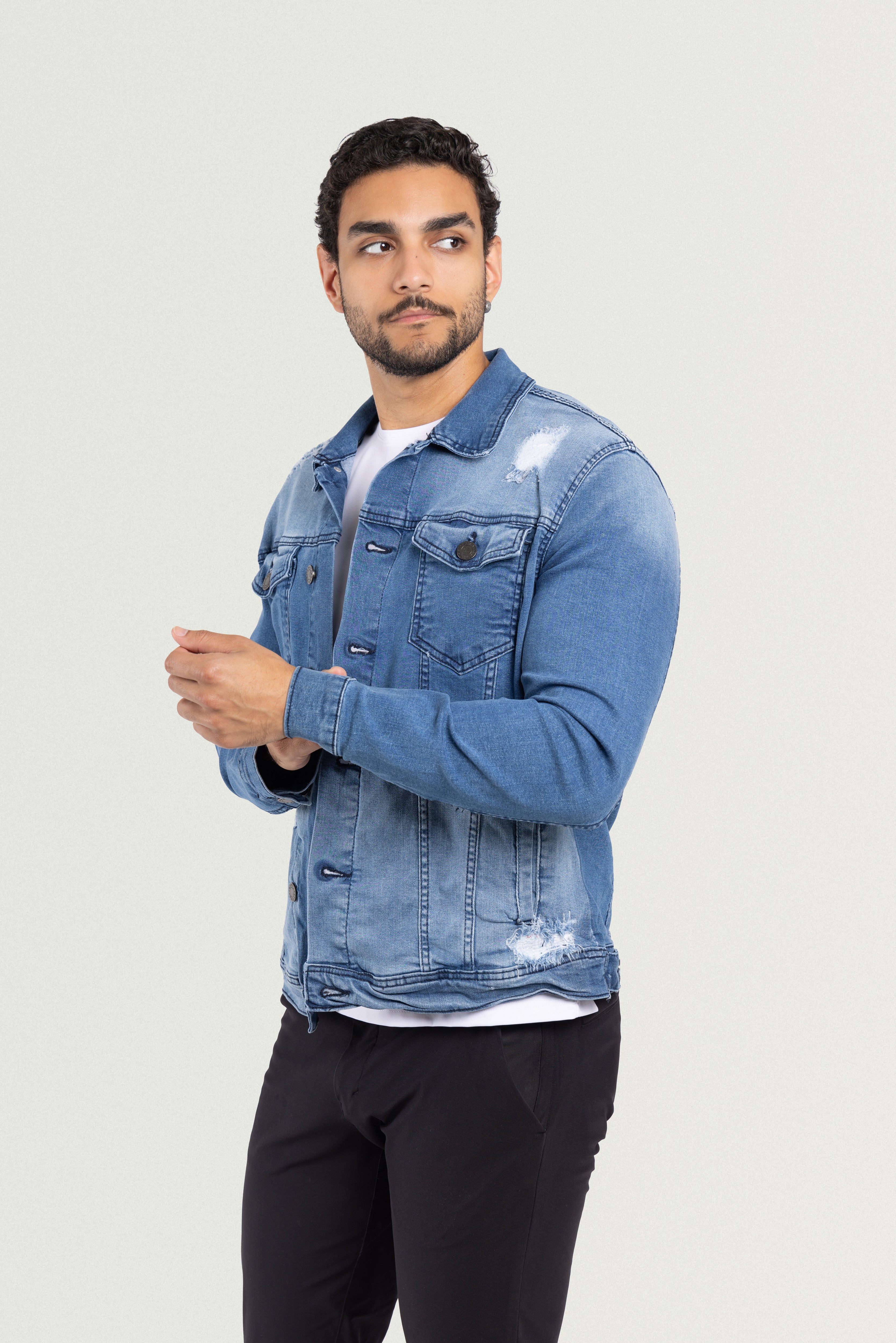  denim bomber jacket  denim chore coat men  denim coat men chaqueta de mezclilla para hombre  
