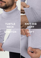  camisetas navideñas para hombre  charcoal gray turtleneck  christmas red sweater men
