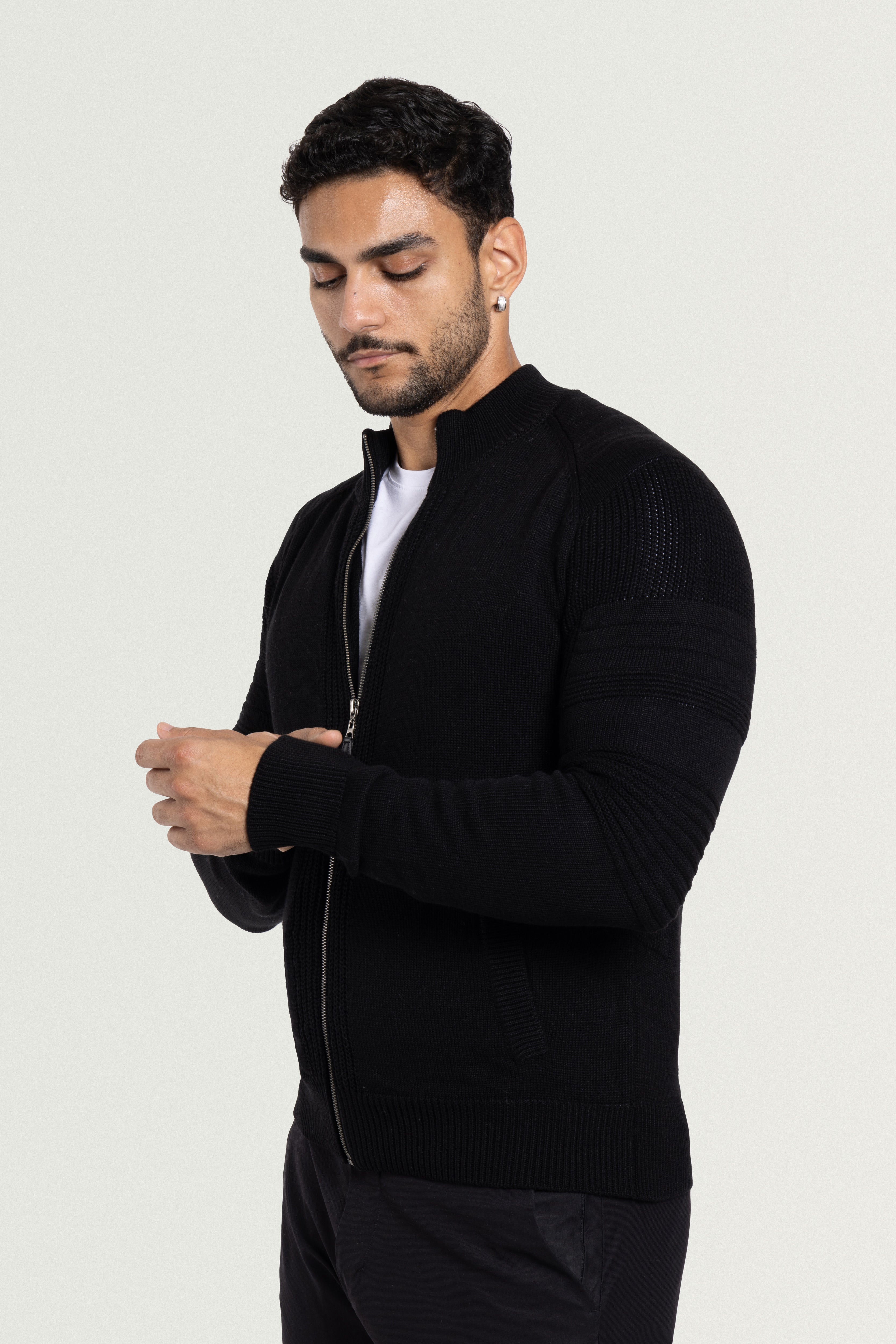 X RAY Men's Slim Fit Full-Zip Sweater Jacket Big & Tall