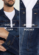  denim bomber jacket  denim chore coat men  denim coat men chaqueta de mezclilla para hombre  
