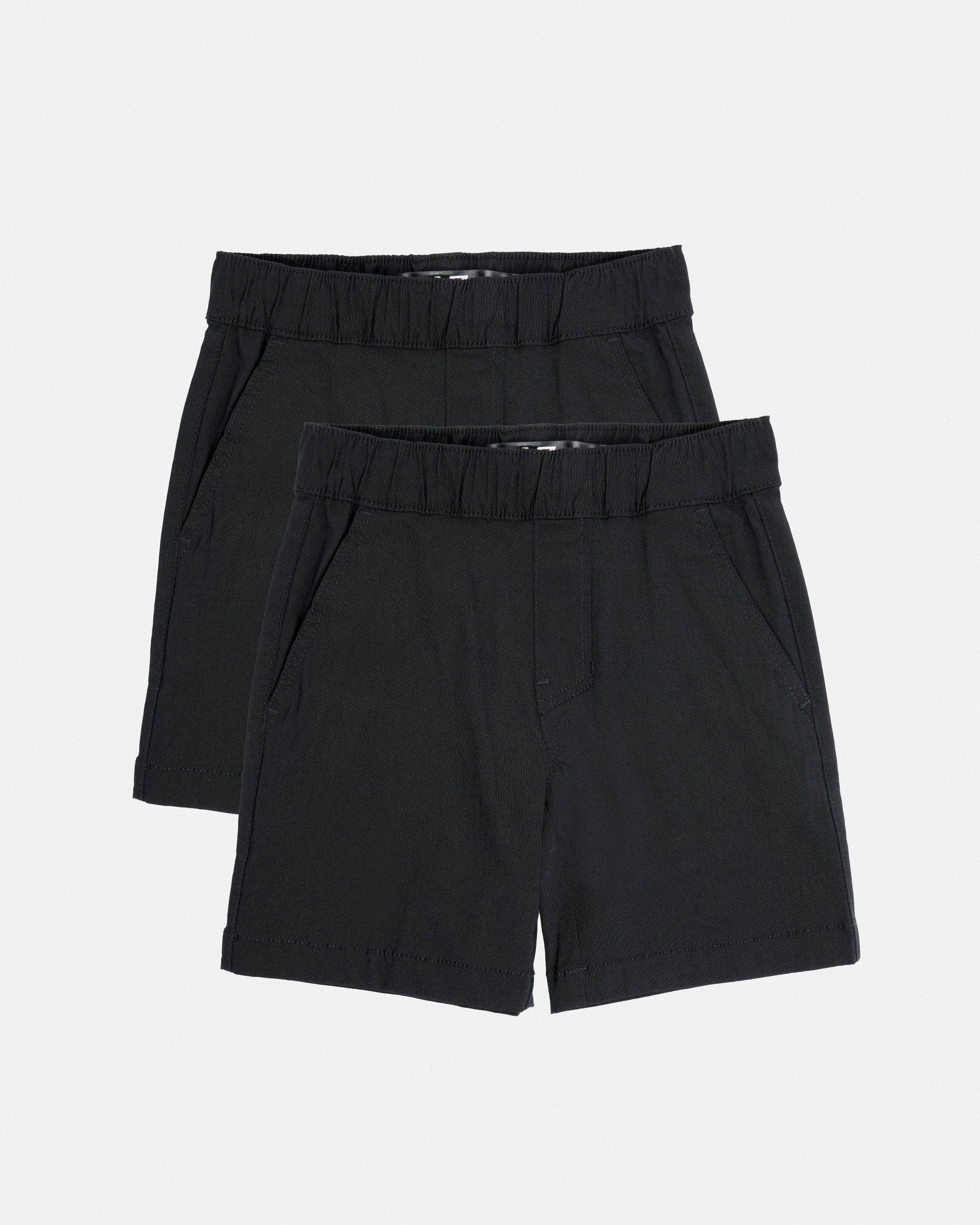 #2PSH1100608-10 Boy's 2-Pack Flex Waist Chino Shorts Size 2T-18