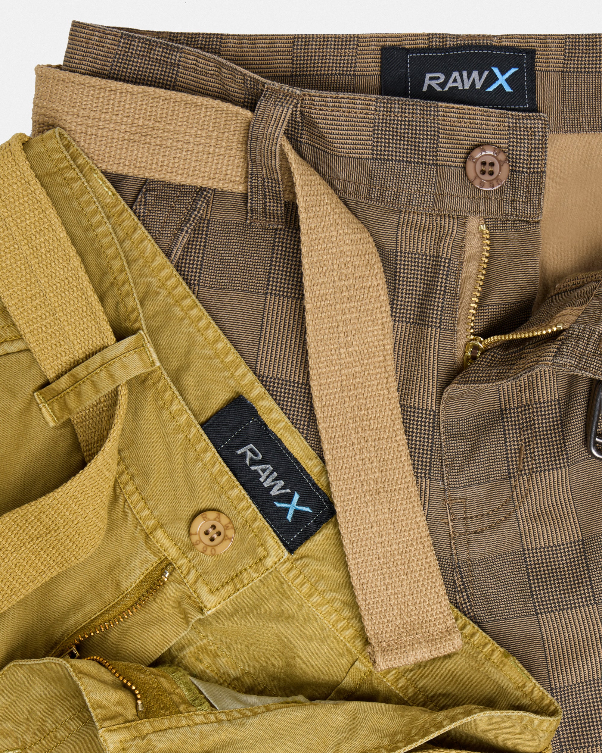 #2PSHB1100913/14 Boy's 2pcs Plaid Combo Belted Cargo Shorts-thumbmail-9