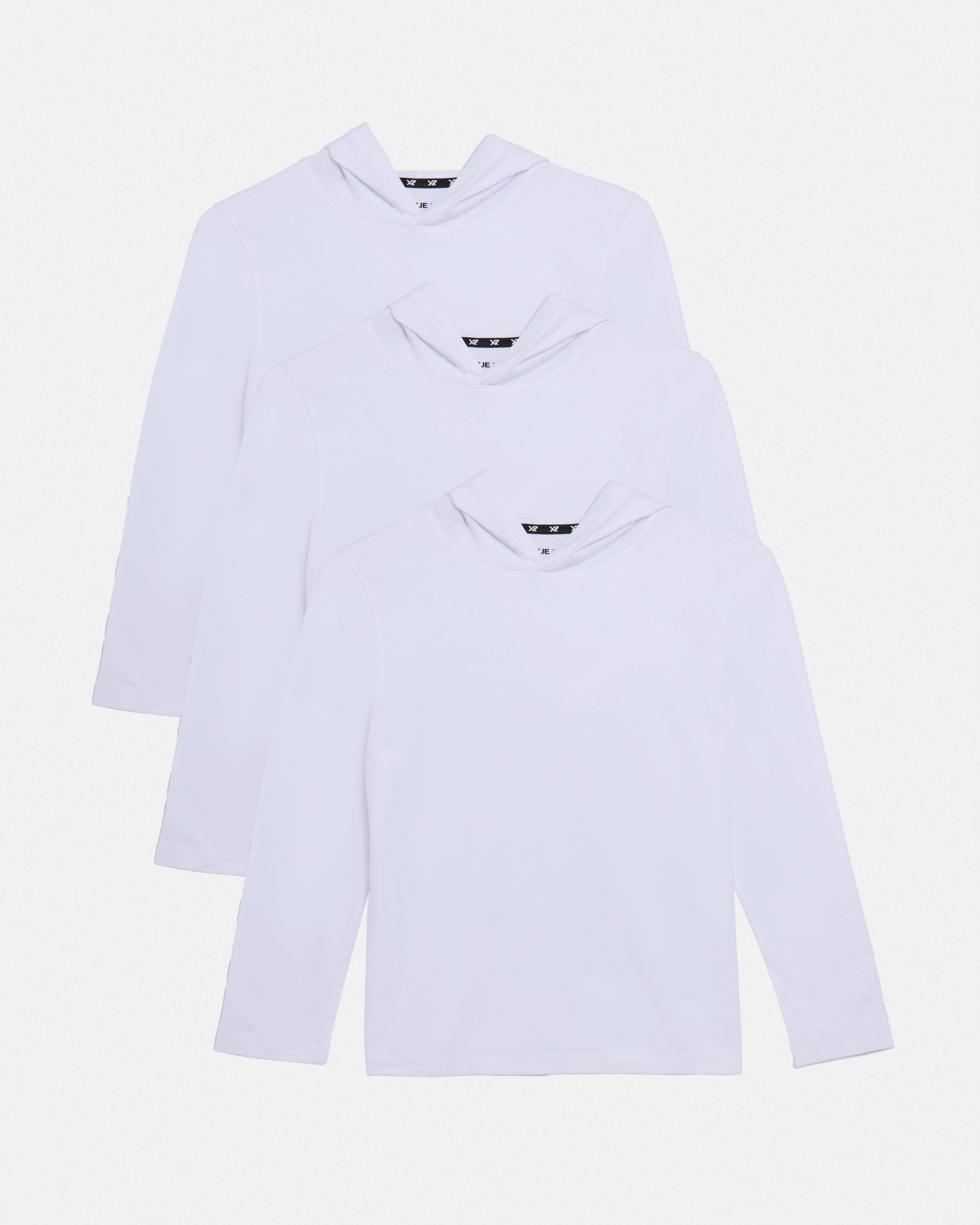 3 Pack Kids And Boys Basic Long Sleeve Hoodie T-Shirts