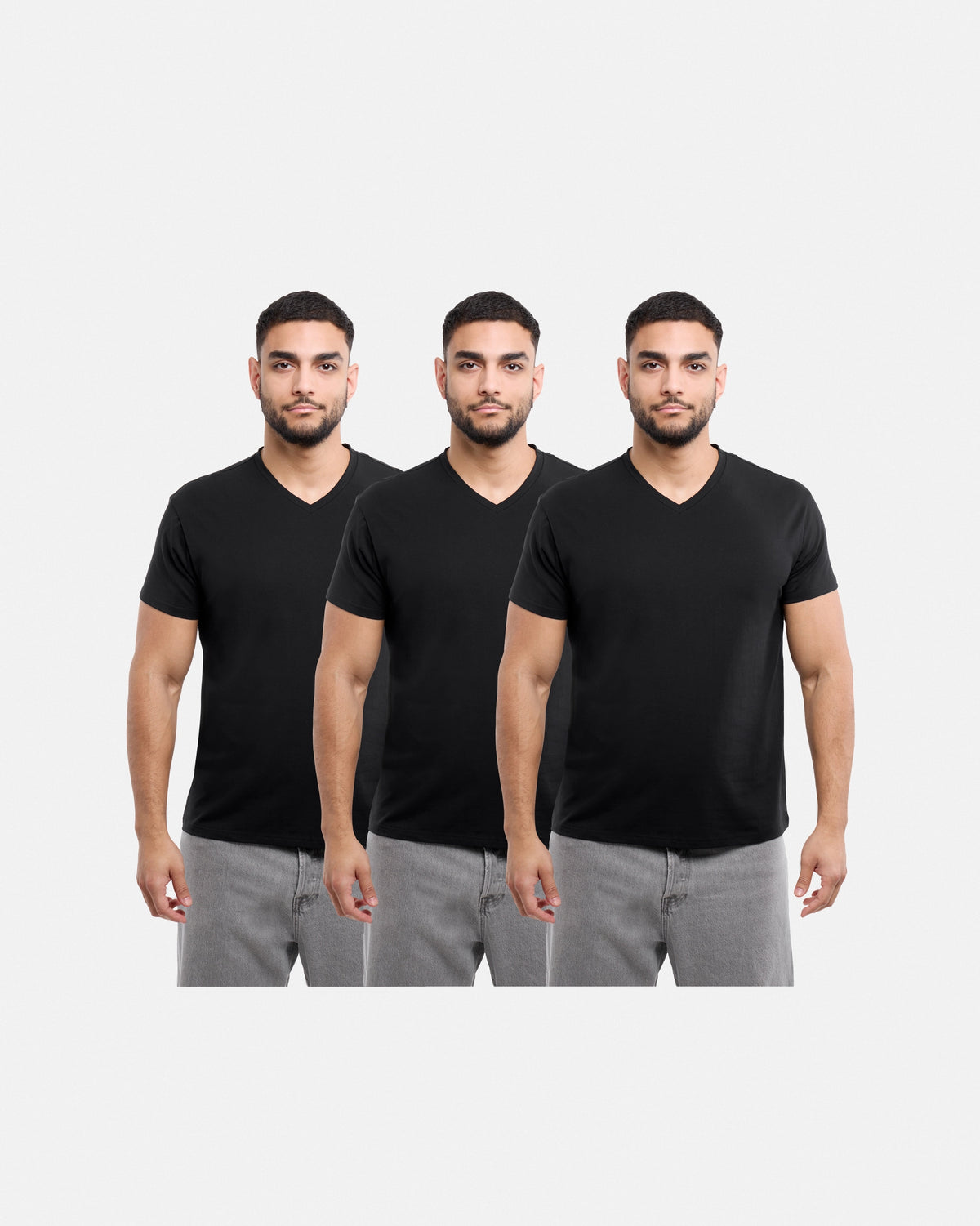 #3PTSM2102414 The Classic Comfort V-Neck Tee (3 Pack)-thumbmail-7