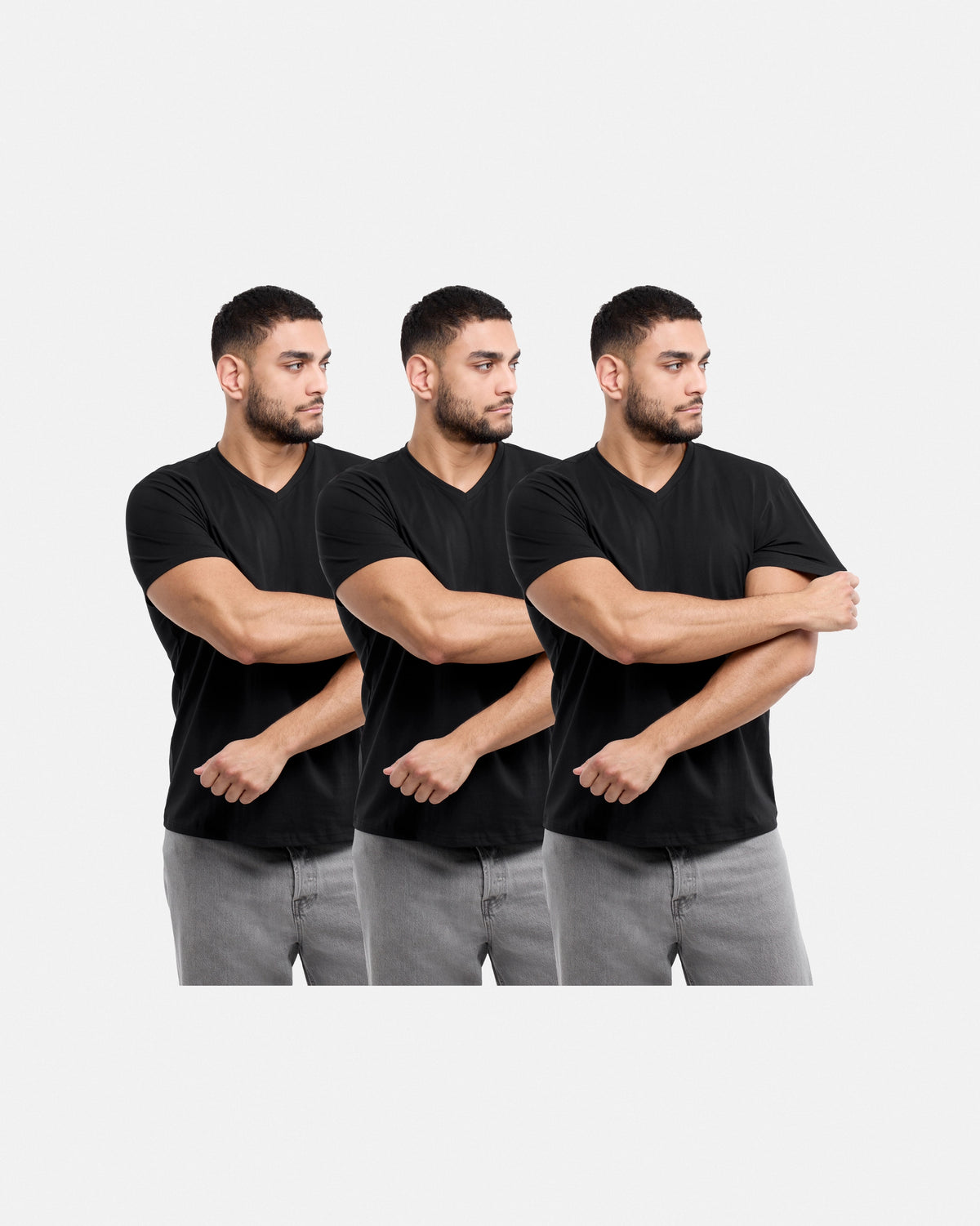 #3PTSM2102414 The Classic Comfort V-Neck Tee (3 Pack)-thumbmail-9