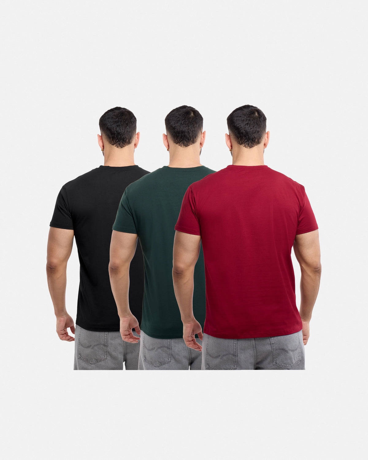#3PTSM2102414 The Classic Comfort V-Neck Tee (3 Pack)-thumbmail-2