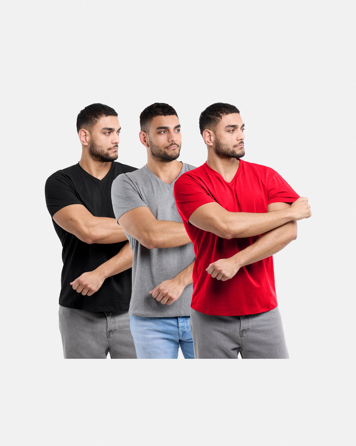 #3PTSM2102414 The Classic Comfort V-Neck Tee (3 Pack)-thumbmail-15
