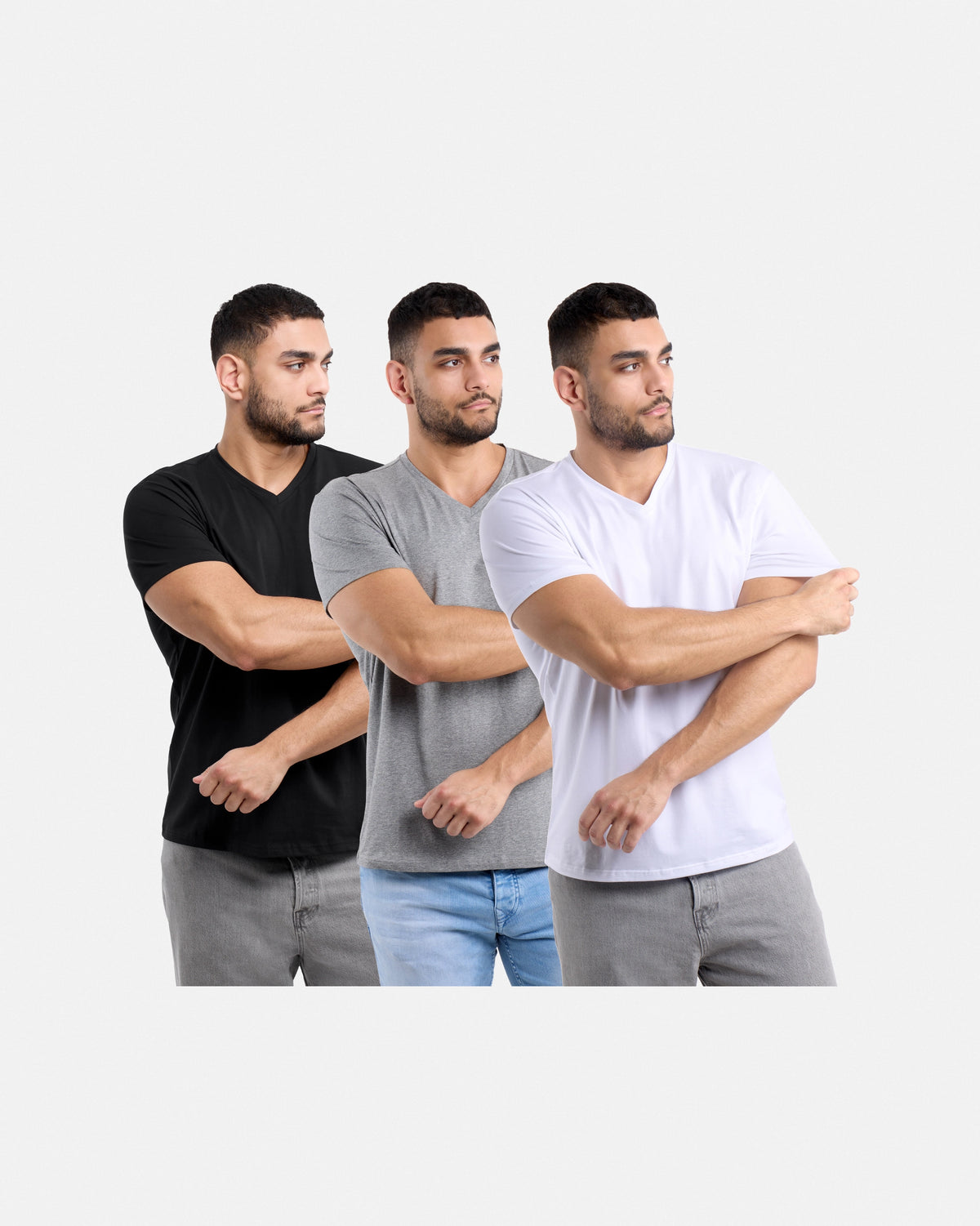#3PTSM2102414 The Classic Comfort V-Neck Tee (3 Pack)-thumbmail-21
