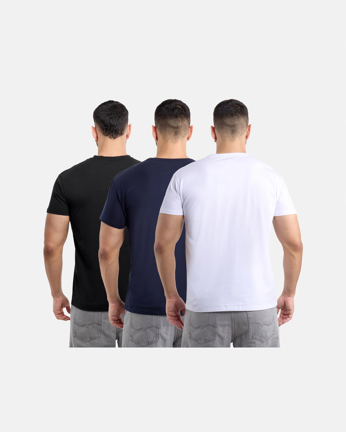 #3PTSM2102414 The Classic Comfort V-Neck Tee (3 Pack)-thumbmail-23