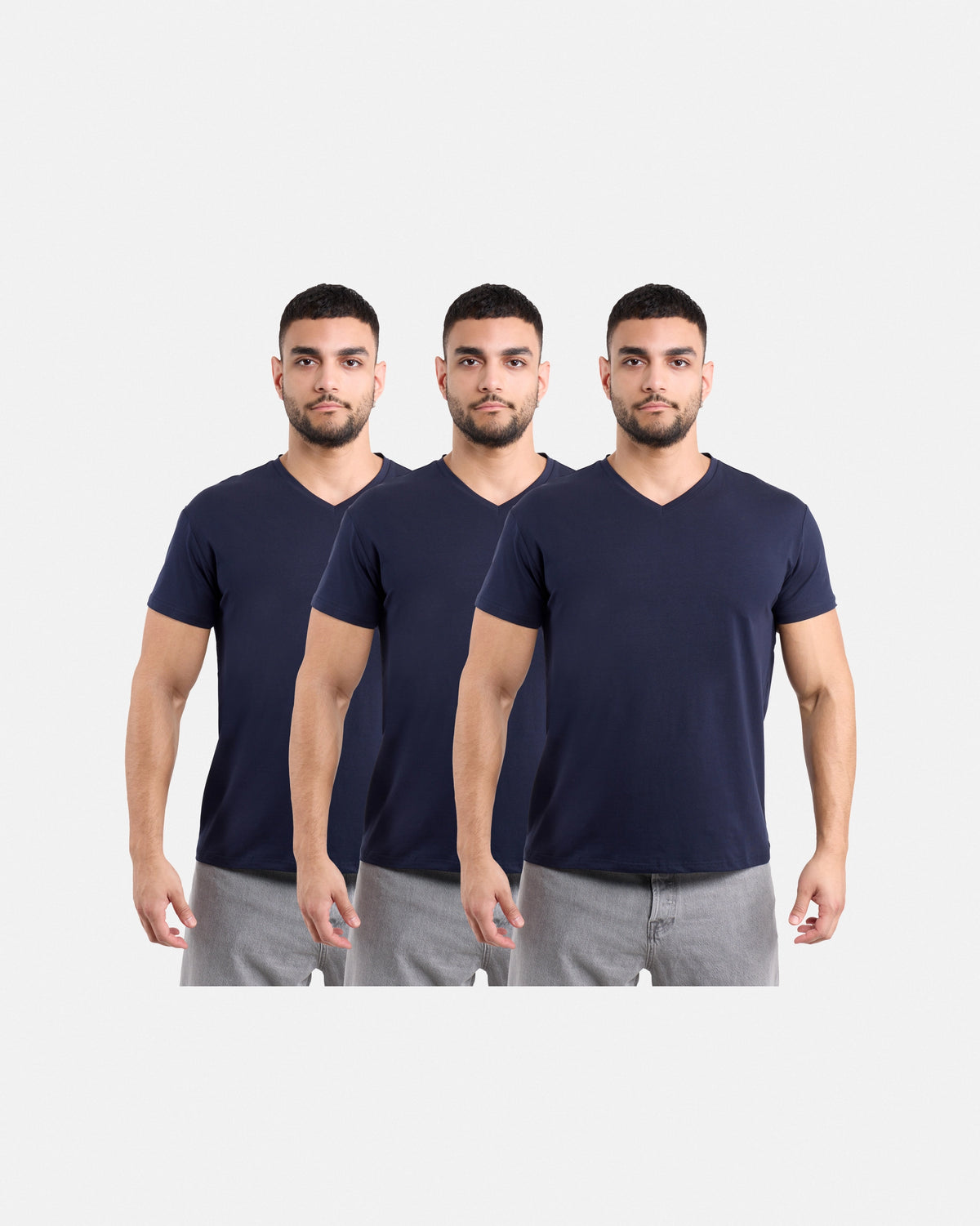 #3PTSM2102414 The Classic Comfort V-Neck Tee (3 Pack)-thumbmail-28
