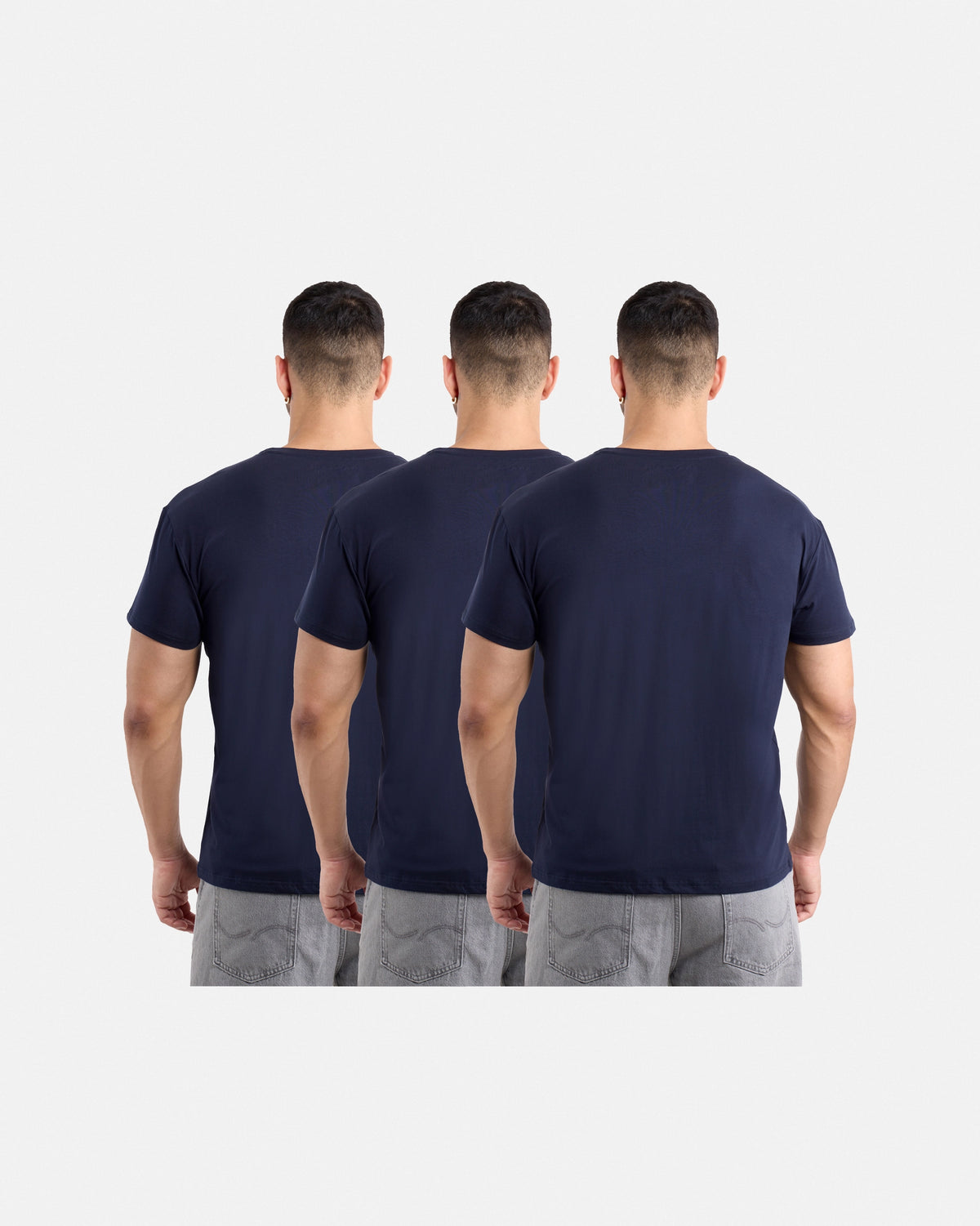 #3PTSM2102414 The Classic Comfort V-Neck Tee (3 Pack)-thumbmail-29