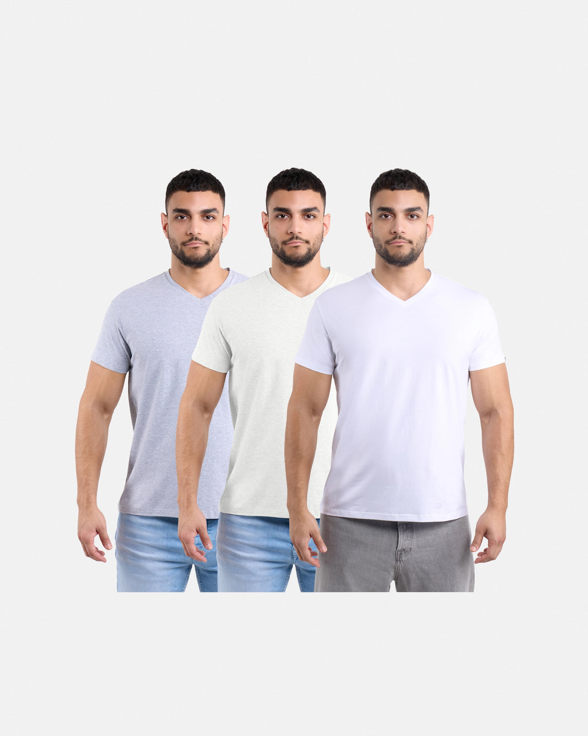 #3PTSM2102414 The Classic Comfort V-Neck Tee (3 Pack)-thumbmail-34