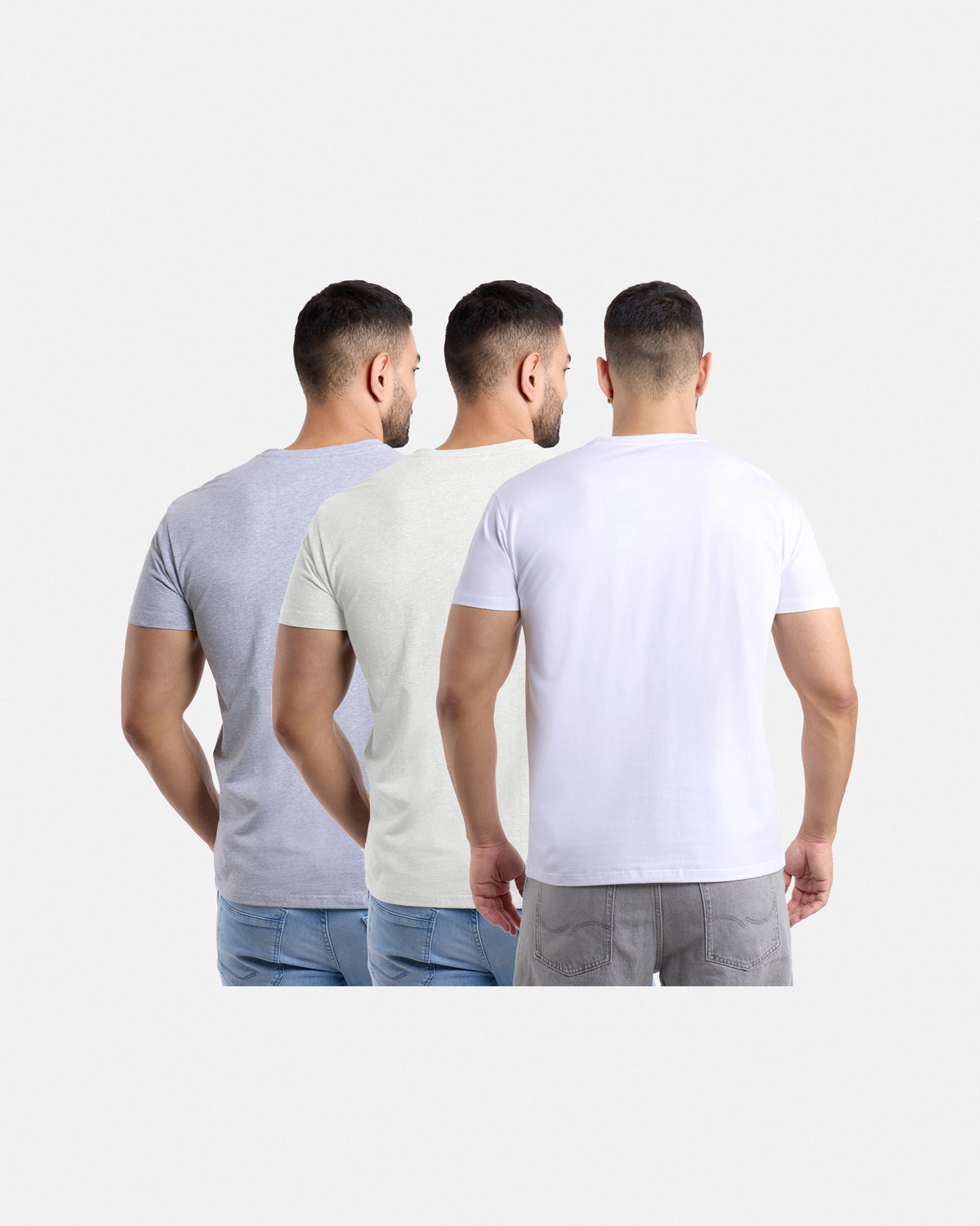 #3PTSM2102414 The Classic Comfort V-Neck Tee (3 Pack)-thumbmail-35