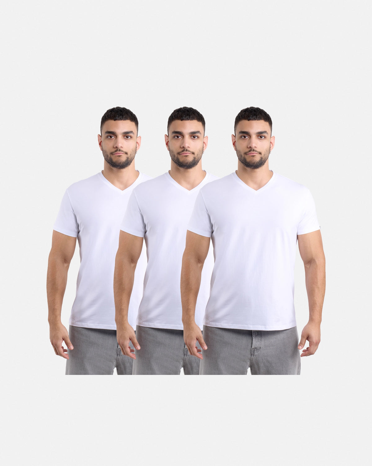 #3PTSM2102414 The Classic Comfort V-Neck Tee (3 Pack)-thumbmail-40