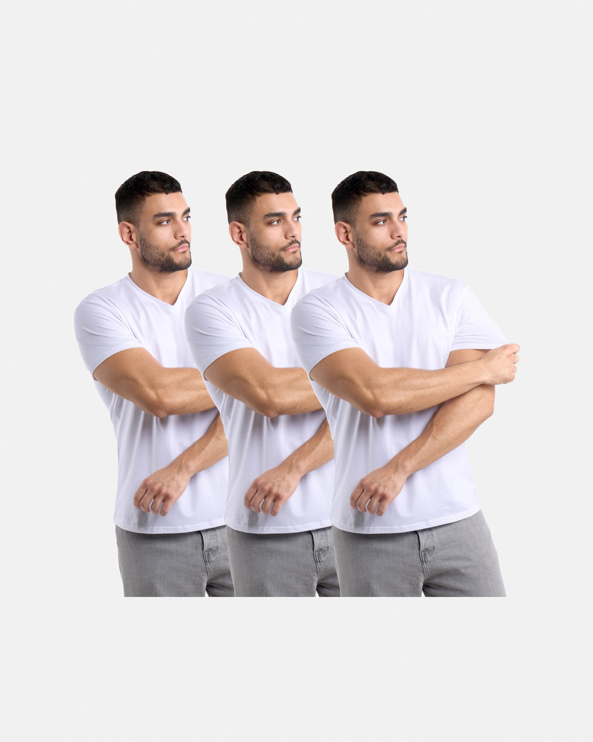 #3PTSM2102414 The Classic Comfort V-Neck Tee (3 Pack)-thumbmail-42