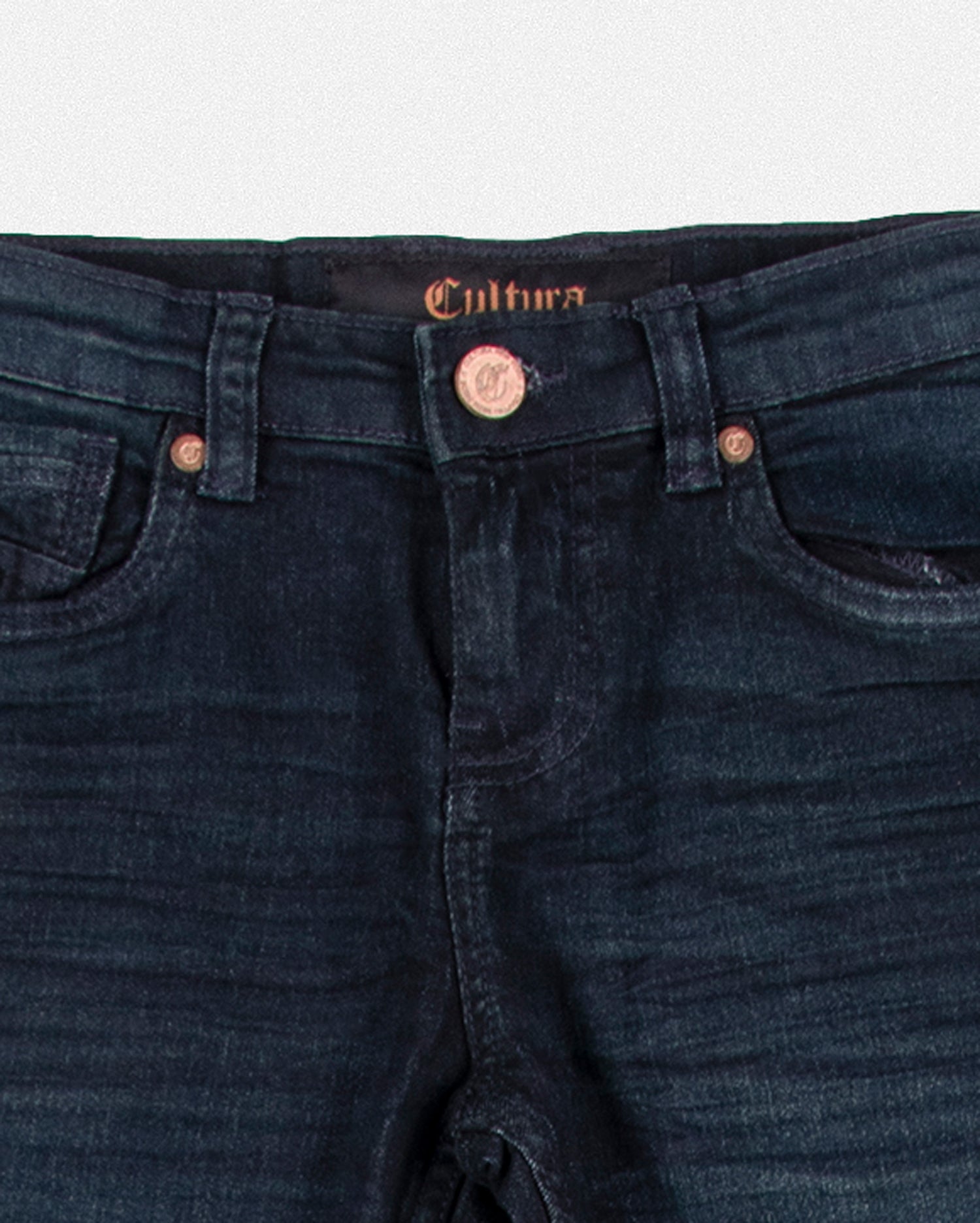 CULTURA Boy's Slim Fit Washed Denim Pants-thumbmail-5