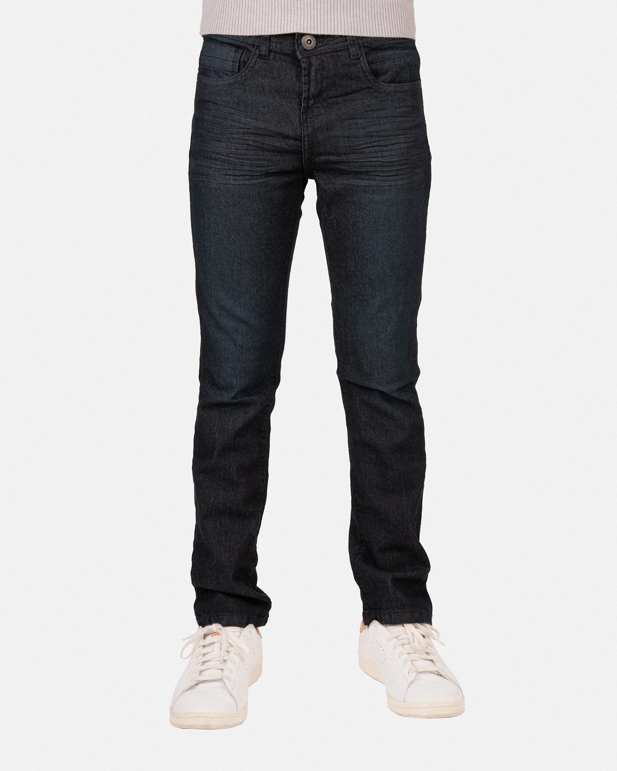 CULTURA Boy's Slim Fit Washed Denim Pants
