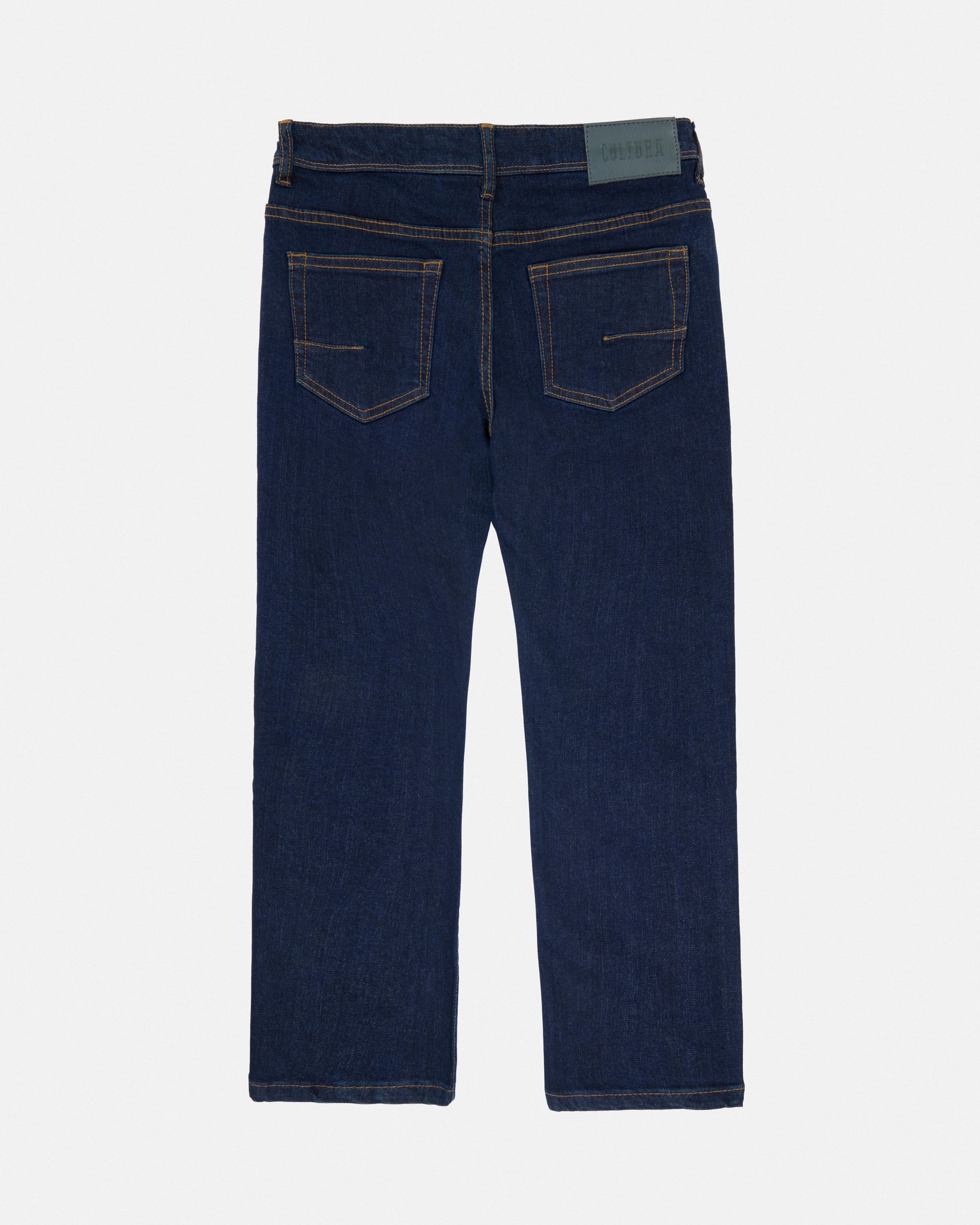 CULTURA Boy's Slim Fit Washed Accent Stitch Denim Pants-thumbmail-2