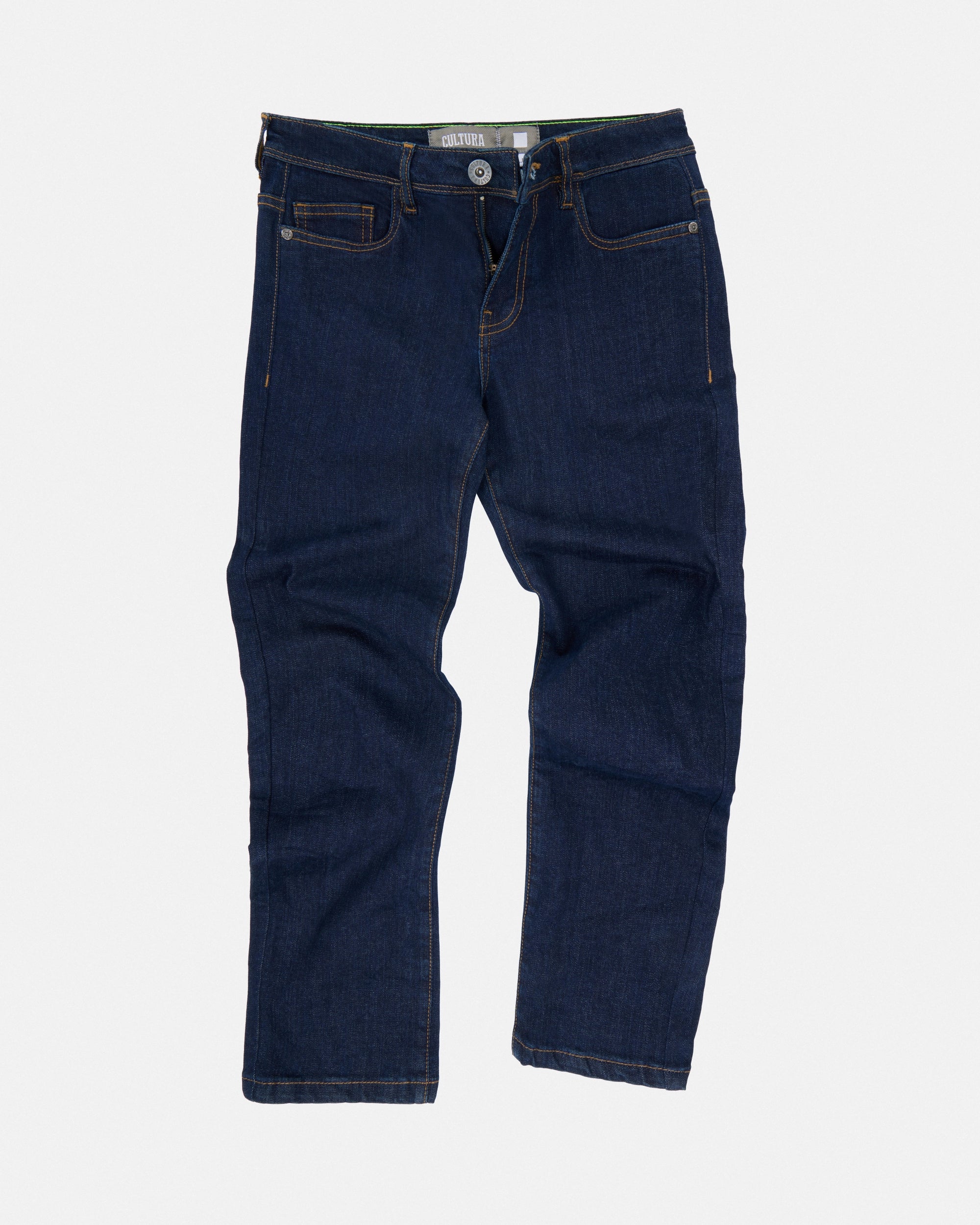 CULTURA Boy's Slim Fit Washed Accent Stitch Denim Pants-thumbmail-3