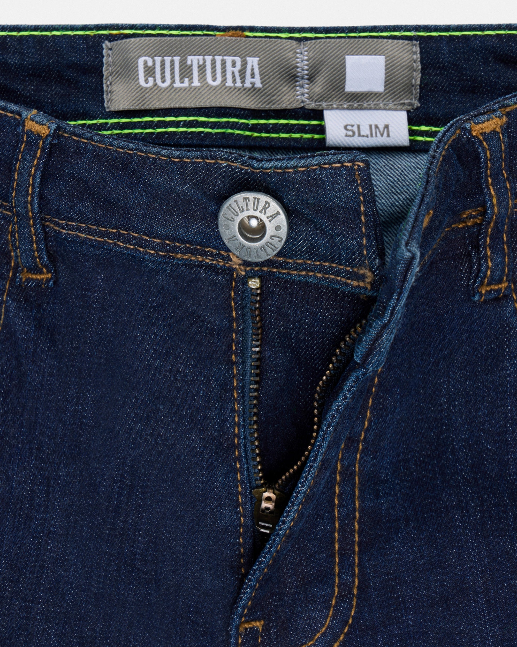 CULTURA Boy's Slim Fit Washed Accent Stitch Denim Pants-thumbmail-4