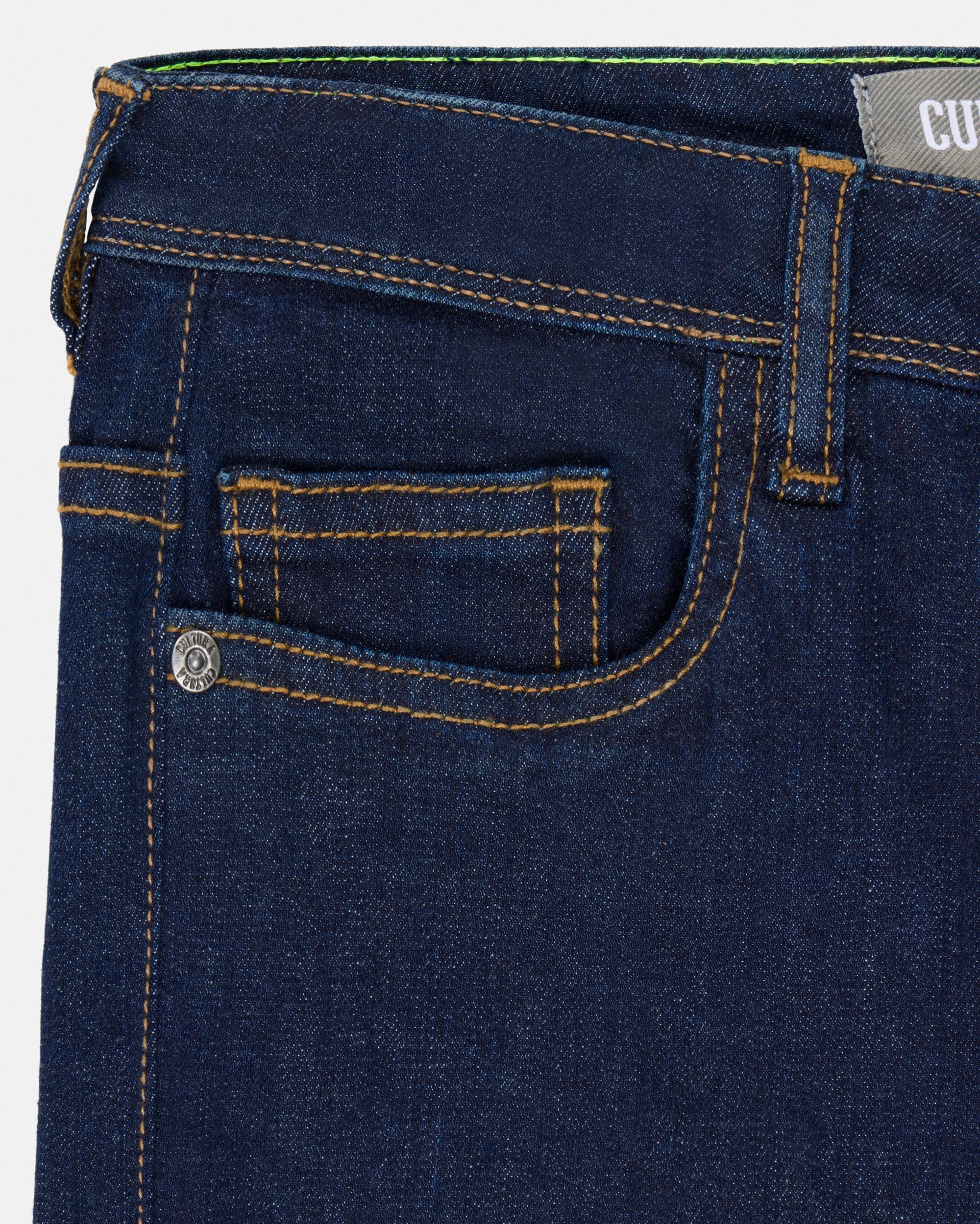 CULTURA Boy's Slim Fit Washed Accent Stitch Denim Pants-thumbmail-5