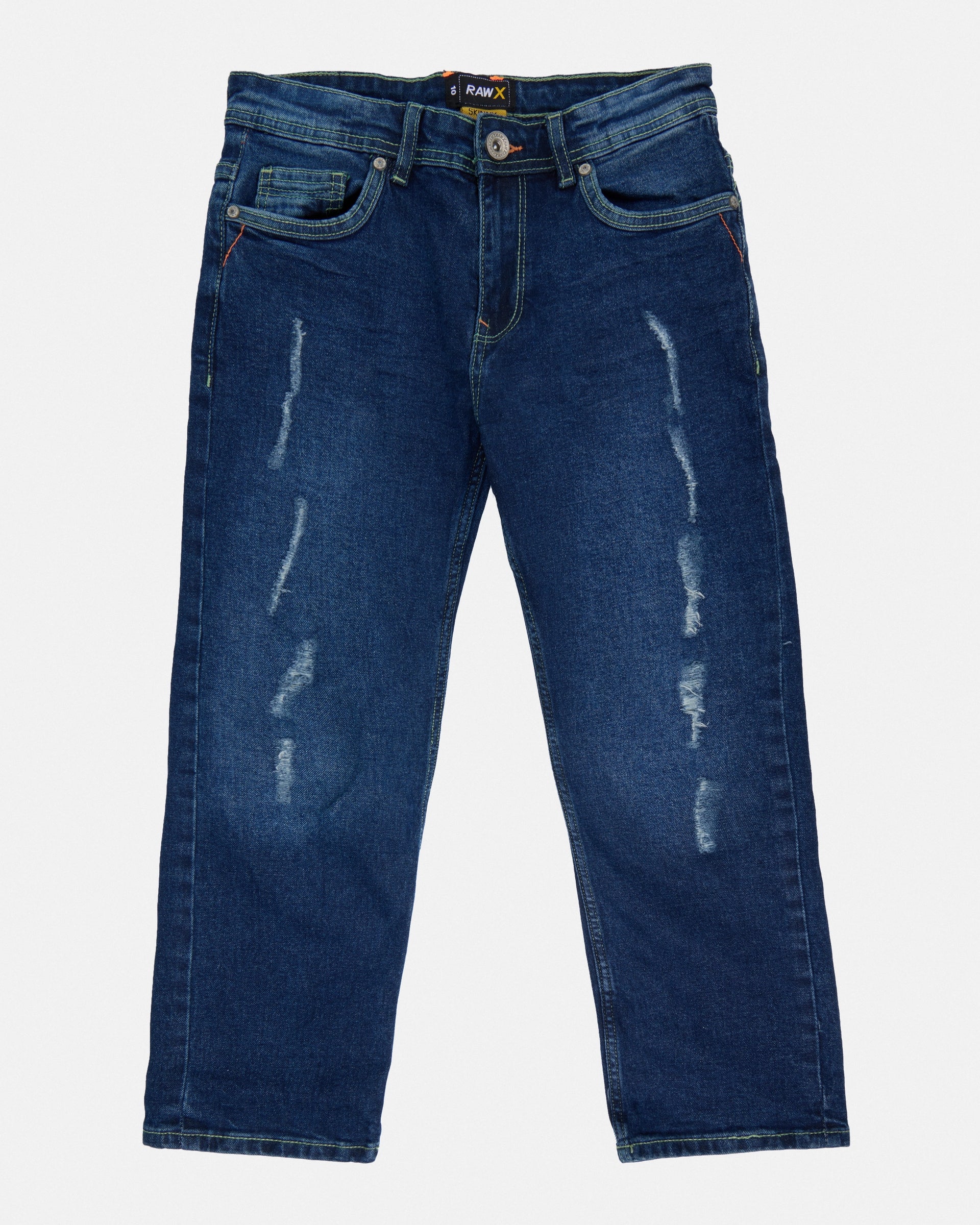 RAW X Boy's Skinny Fit Rip & Repair Denim Pants – X-RAY JEANS