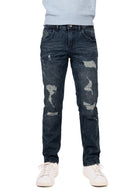 Raw X Skinny Look Stretch Jeans With Fashion Rips For Boys