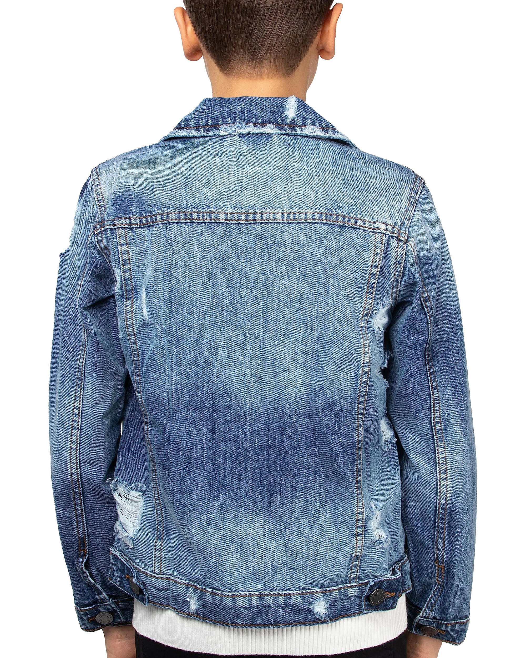 X RAY Boy's Distressed Rip & Repair Denim Jackets – X-RAY JEANS