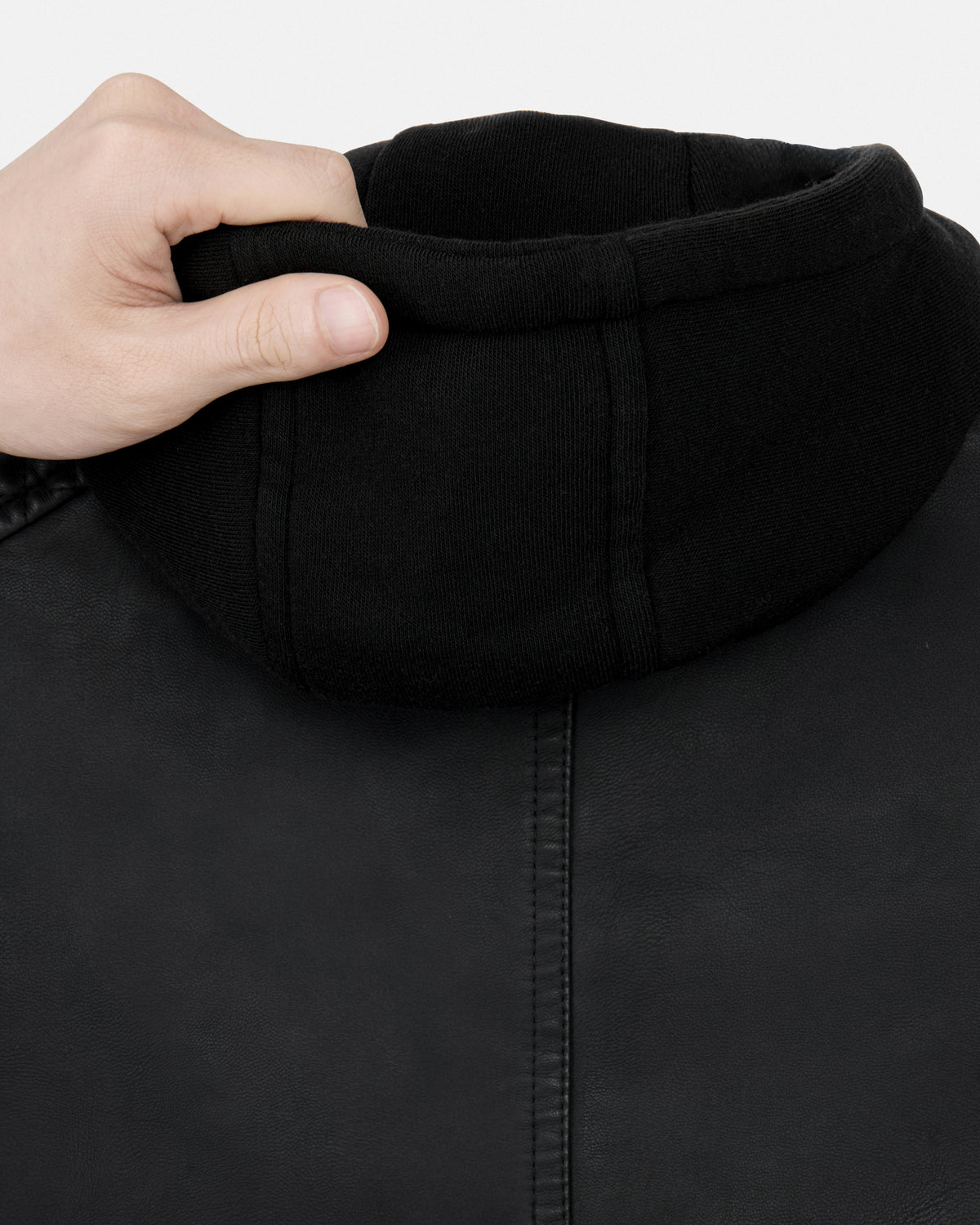 X RAY Boys PU Leather Jacket With Hood And Faux Shearling Lining.-thumbmail-18