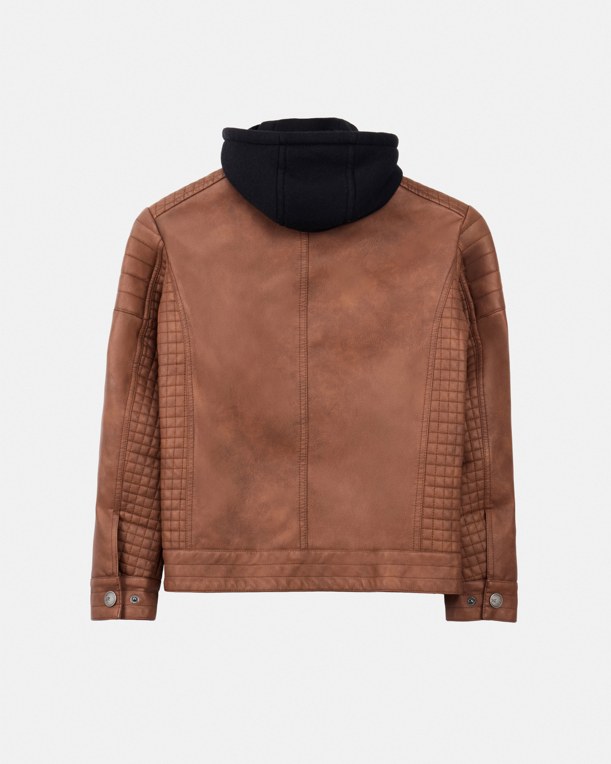 X RAY Boys PU Leather Jacket With Hood And Faux Shearling Lining.-thumbmail-19