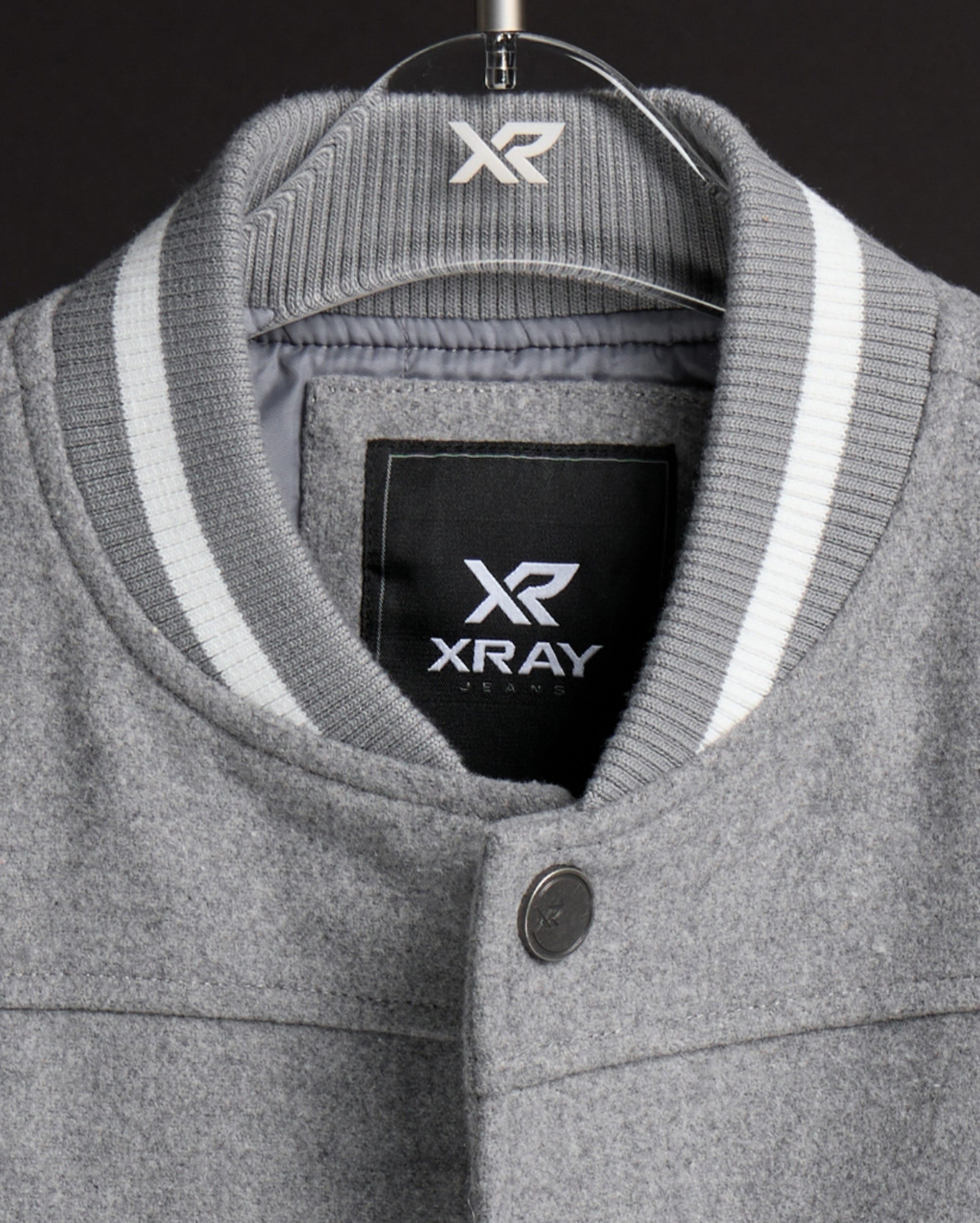 美品　Theory Varsity JKT P グレー BXLJ-83006 Boy's Wool Varsity Bomber Jacket – X-RAY JEANS