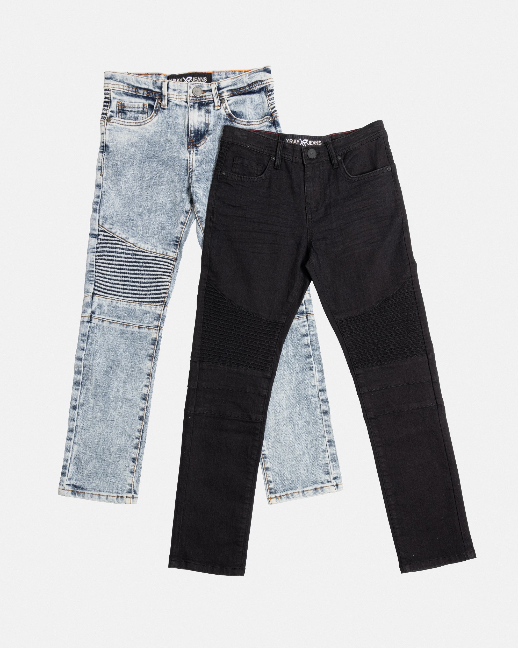 X RAY Big Boy's Moto Stretch Jeans - 2 Pack