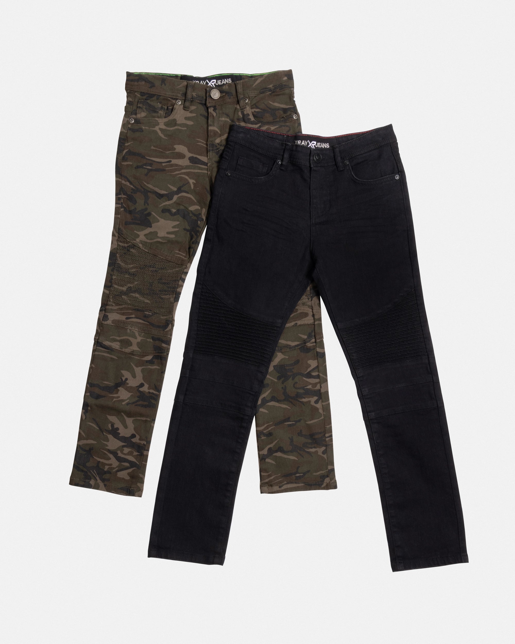 X RAY Big Boy's Moto Stretch Jeans - 2 Pack