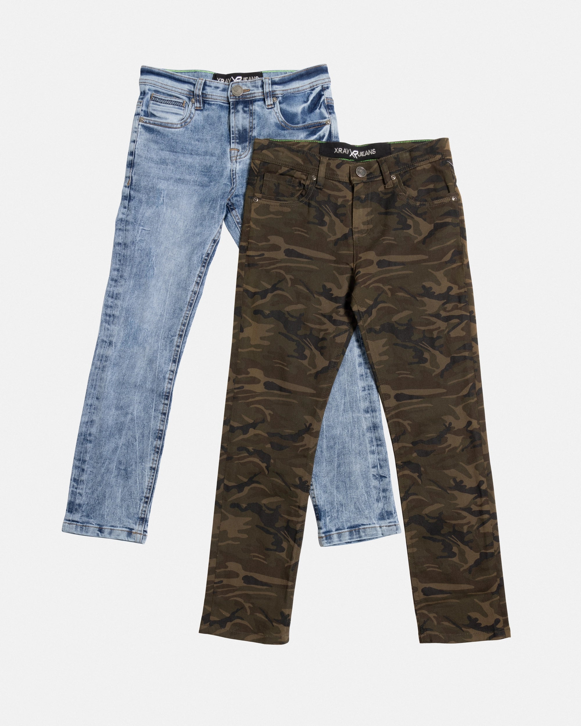 XRAY JEANS Big Boy's Distressed Stretch Jeans - 2 Pack