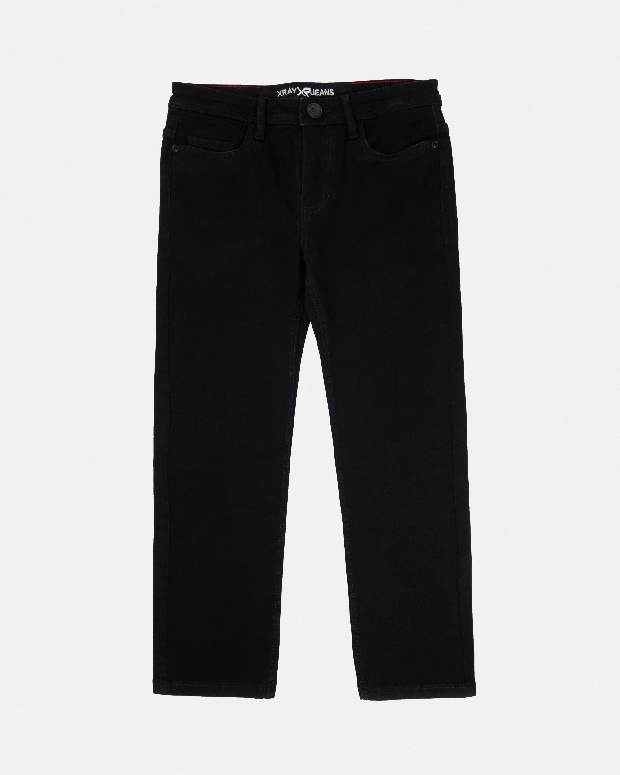 X RAY Boy's Slim Fit Jeans With Rips & Repair-thumbmail-1