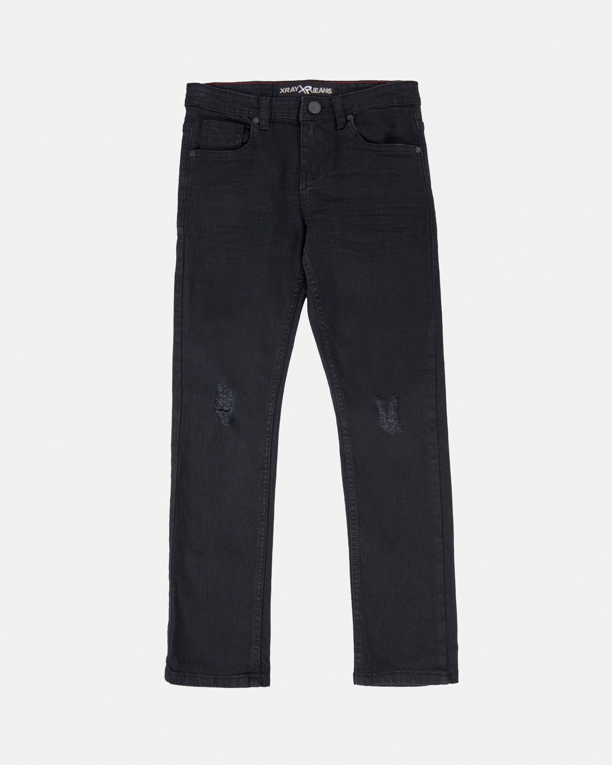 X RAY Boy's Slim Fit Jeans With Rips & Repair