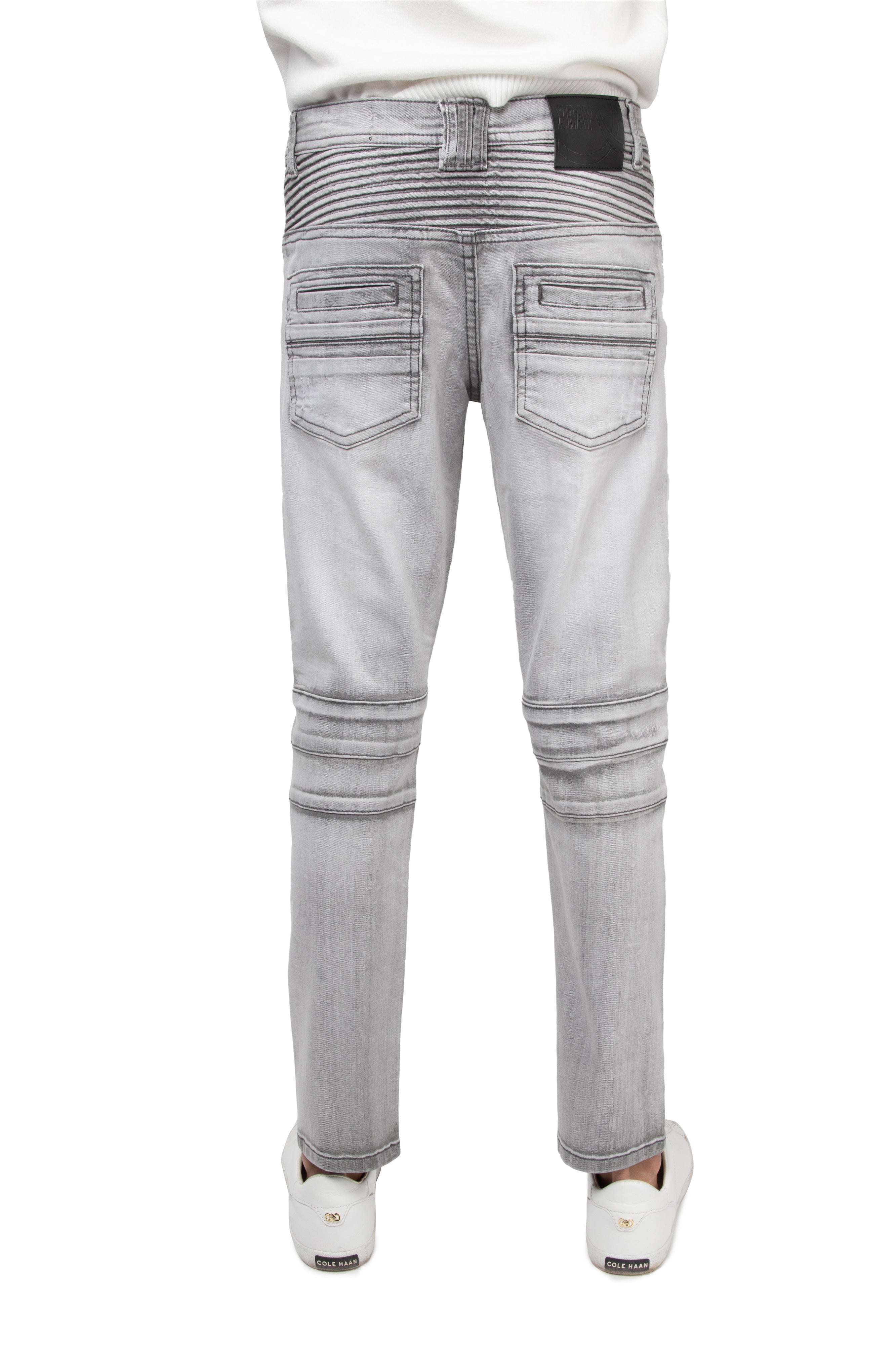 BXP-96107  XRAY Slim Fit Biker Pants for Boys Skinny Moto Jeans